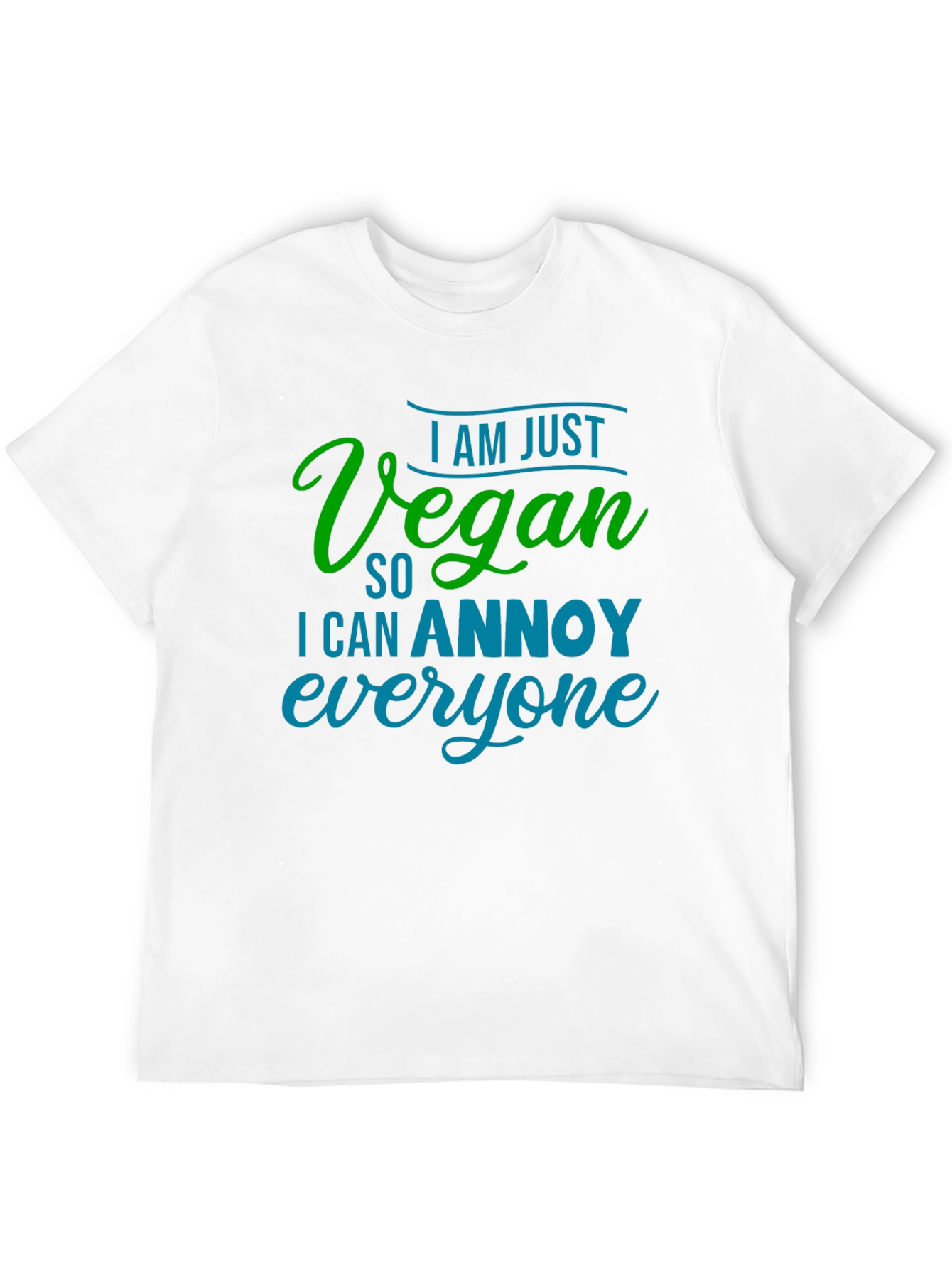 Black Vegan Annoy Funny Graphic Tee view 12