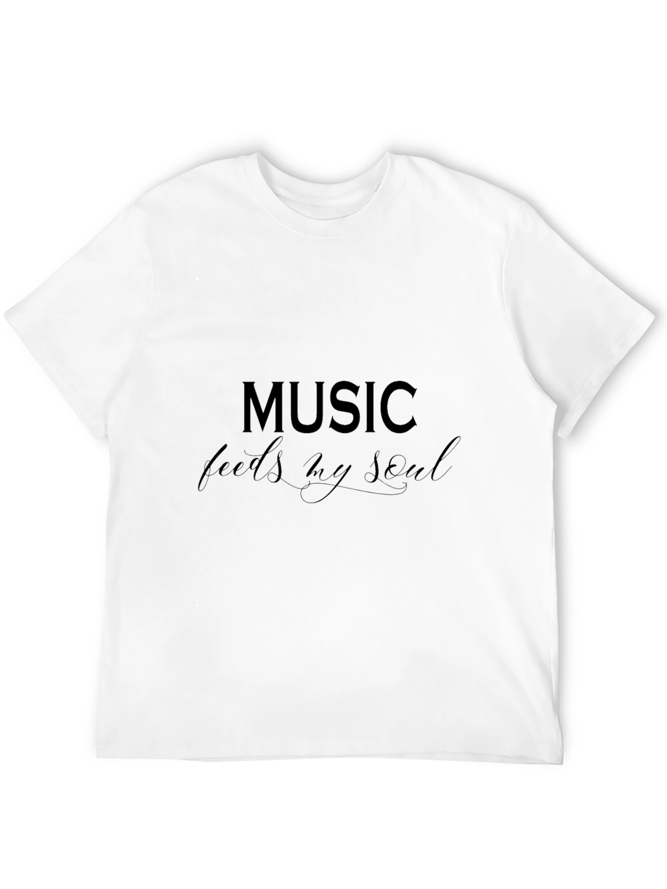 Black Music Feeds My Soul Black Graphic T-Shirt view 12
