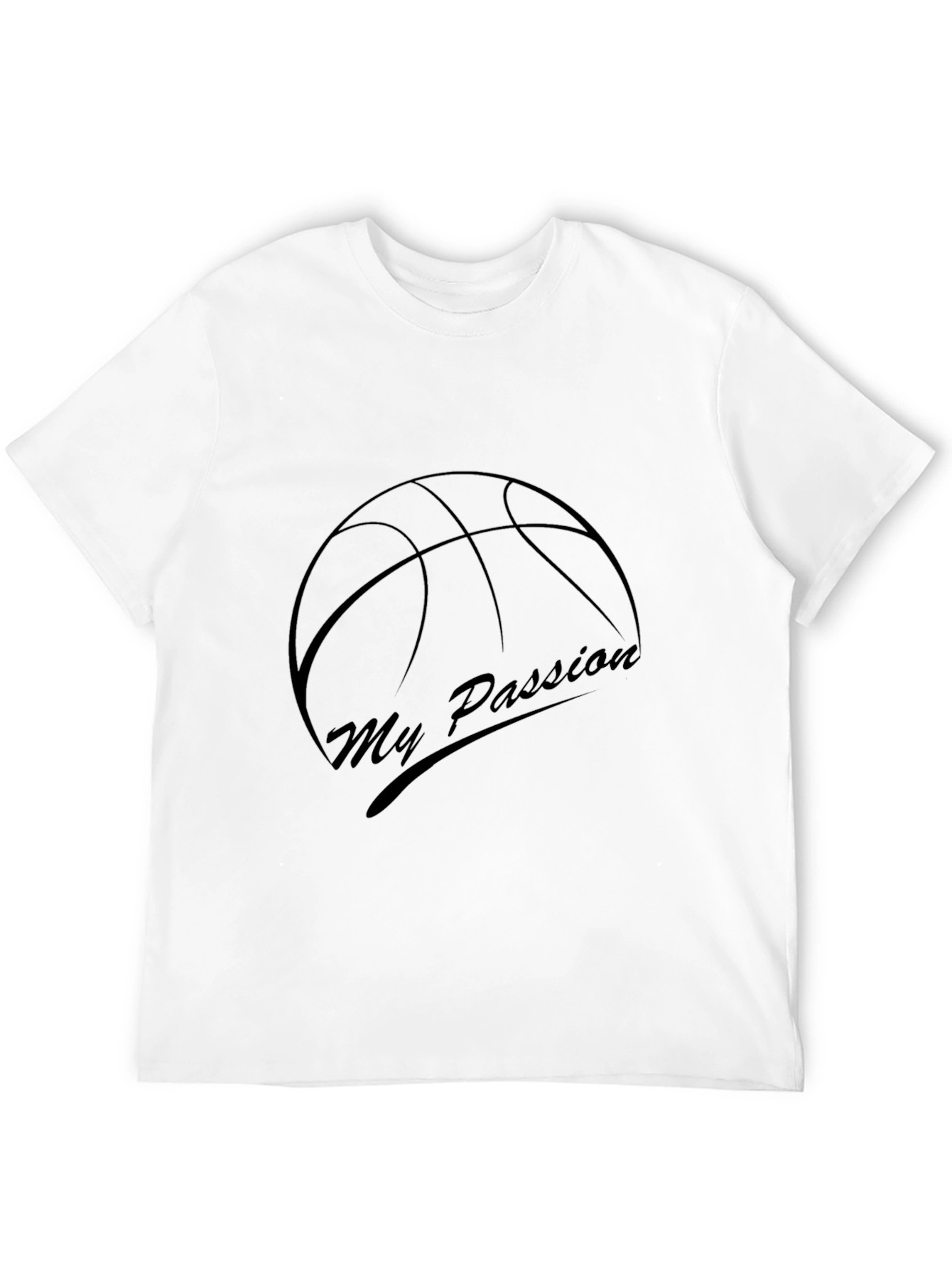 Black My Passion Basketball Graphic T-Shirt view 12
