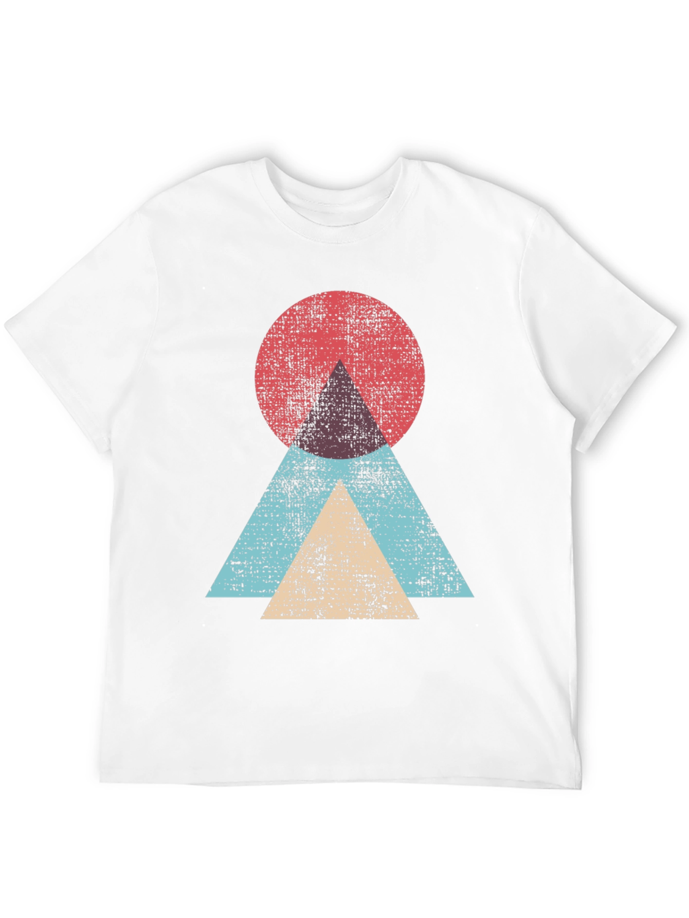 Black Geometric Graphic Tee - Modern Abstract Design view 12