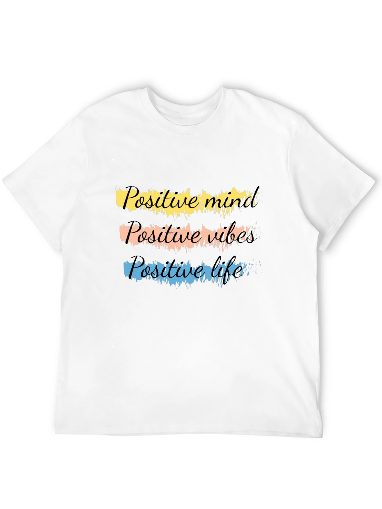 Black Positive Vibes T-Shirt - Graphic Tee for Good Energy view 12