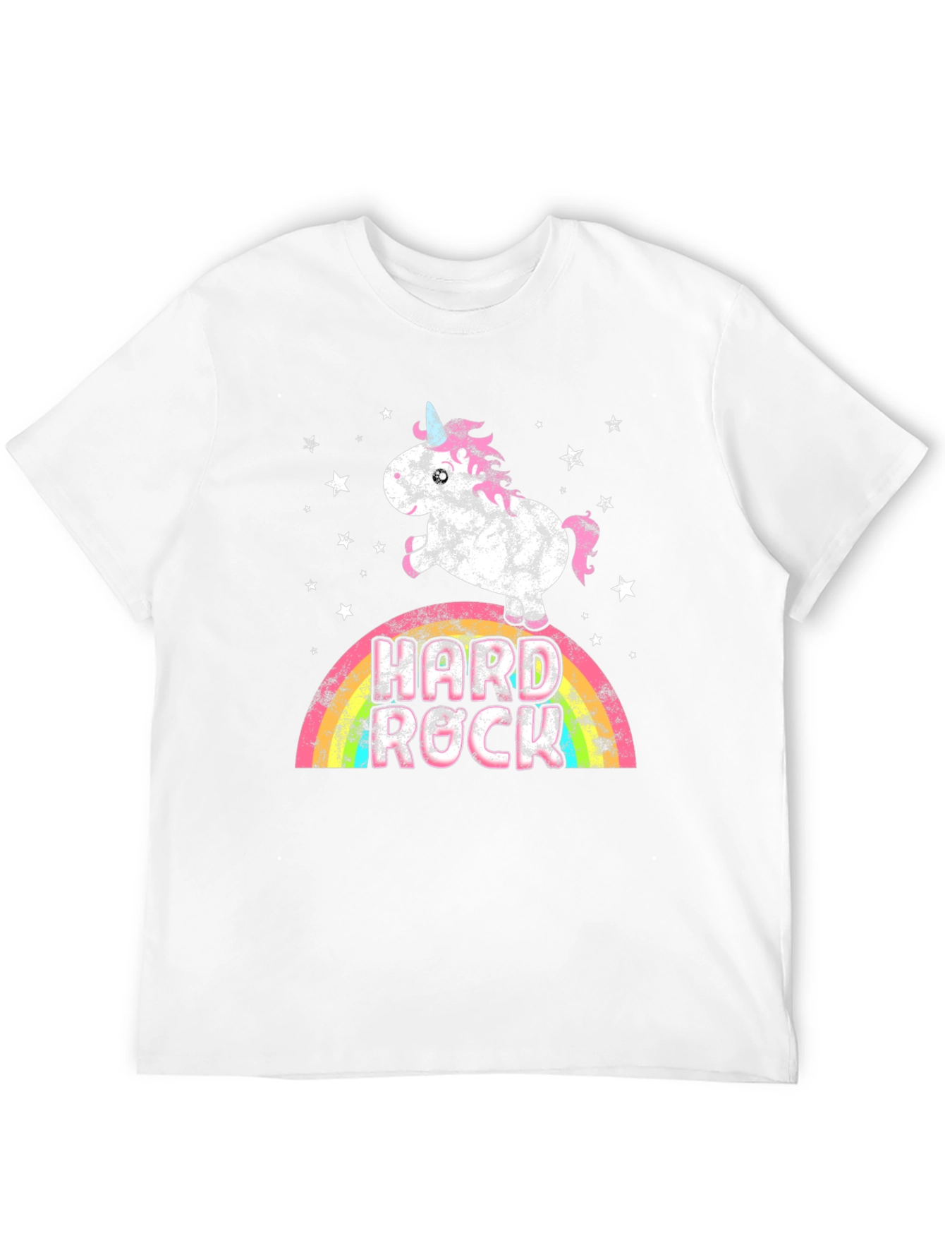 Black Unicorn Hard Rock Rainbow Graphic Tee view 12