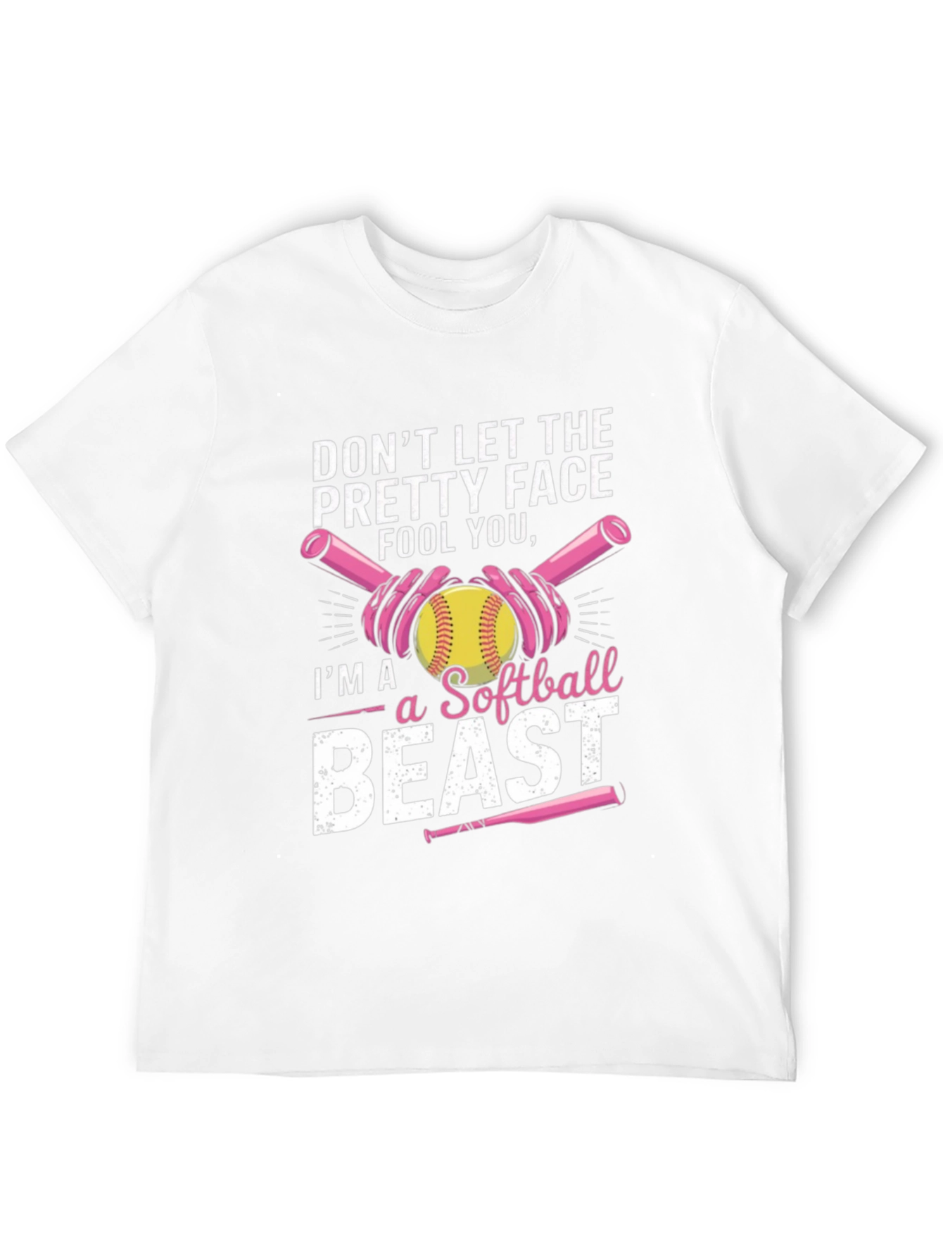 Black Softball Beast T-Shirt - Funny Sport Tee view 12