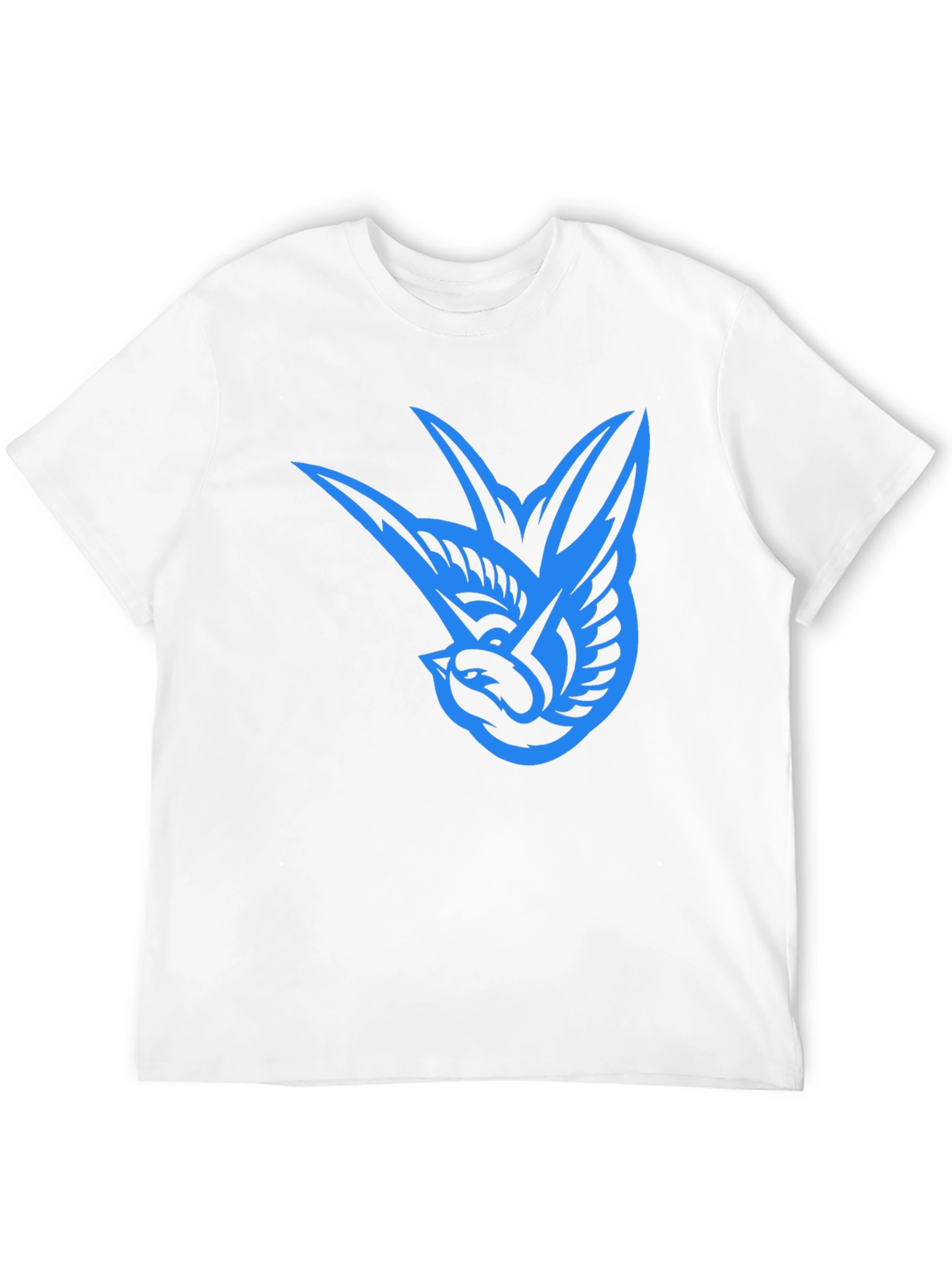 Black Blue Bird Graphic Black Tee view 12