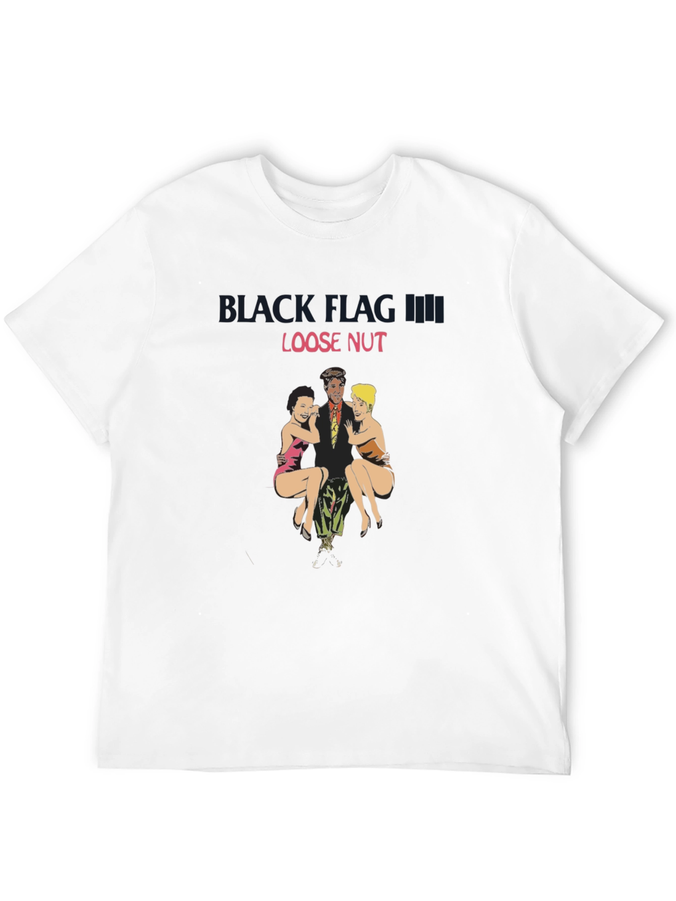 Black Black T-Shirt with "Loose Nut" Graphic view 12