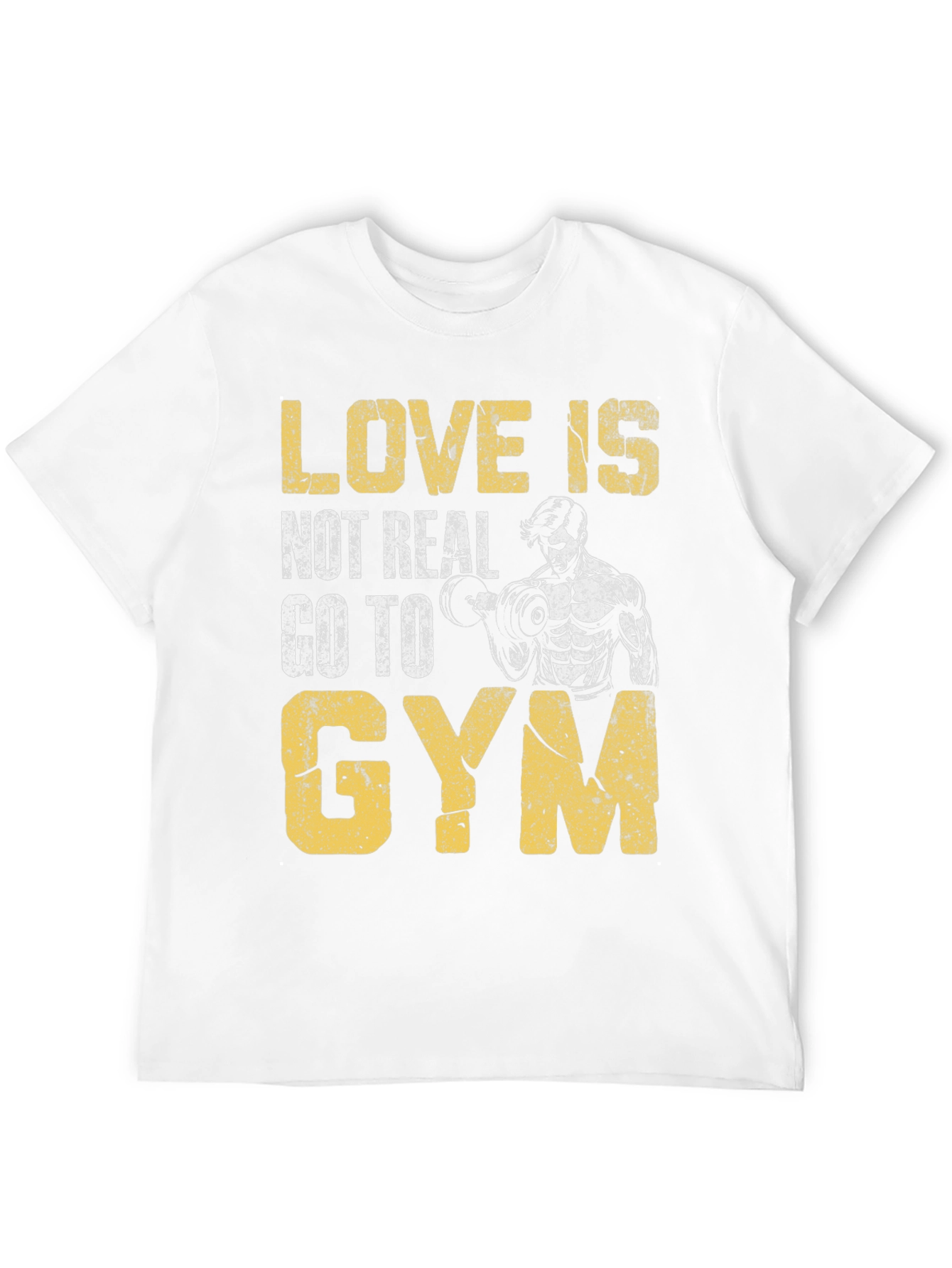 Black Love is Not Real Gym T-Shirt view 12