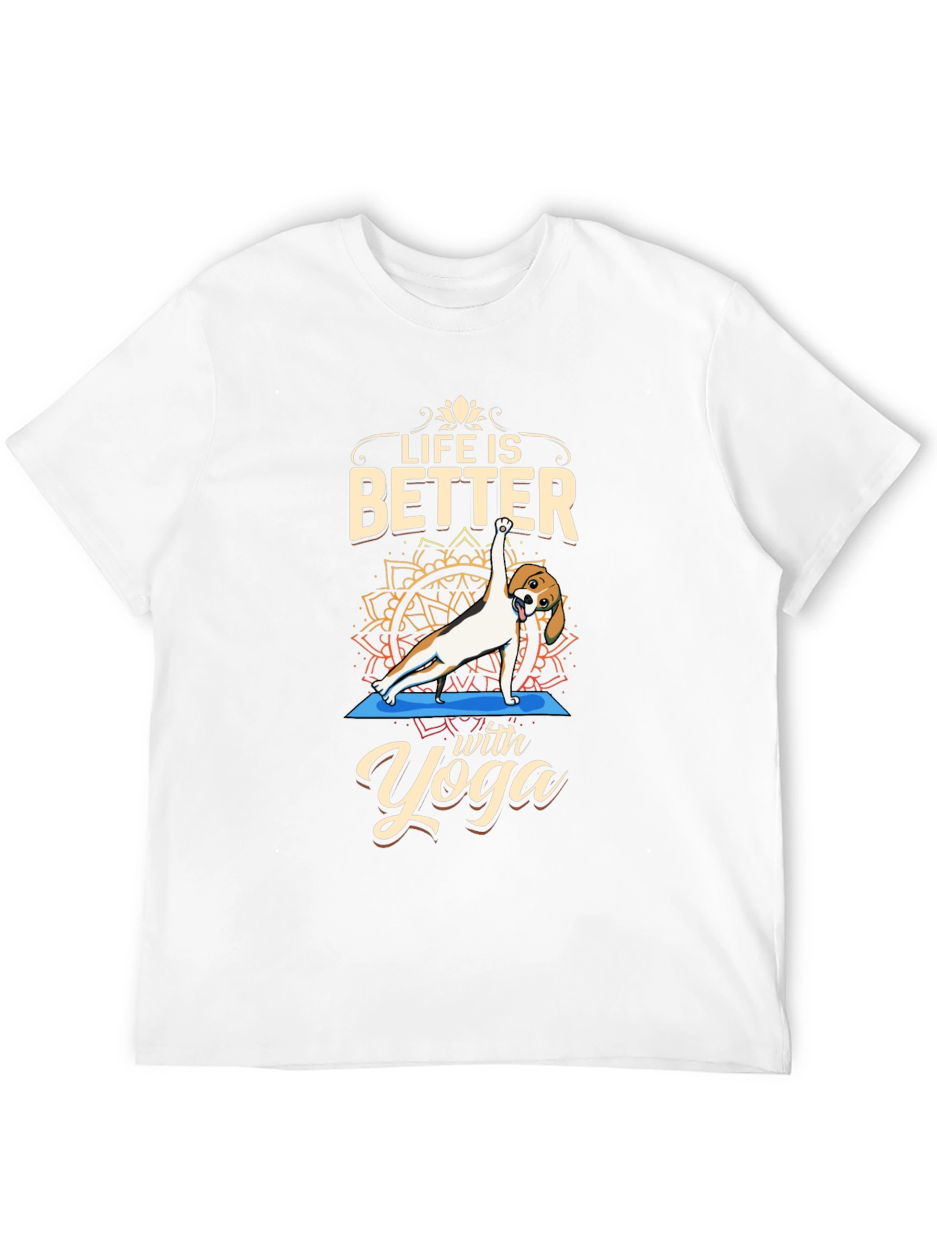 Black Life is Better with Yoga Dog T-Shirt view 12