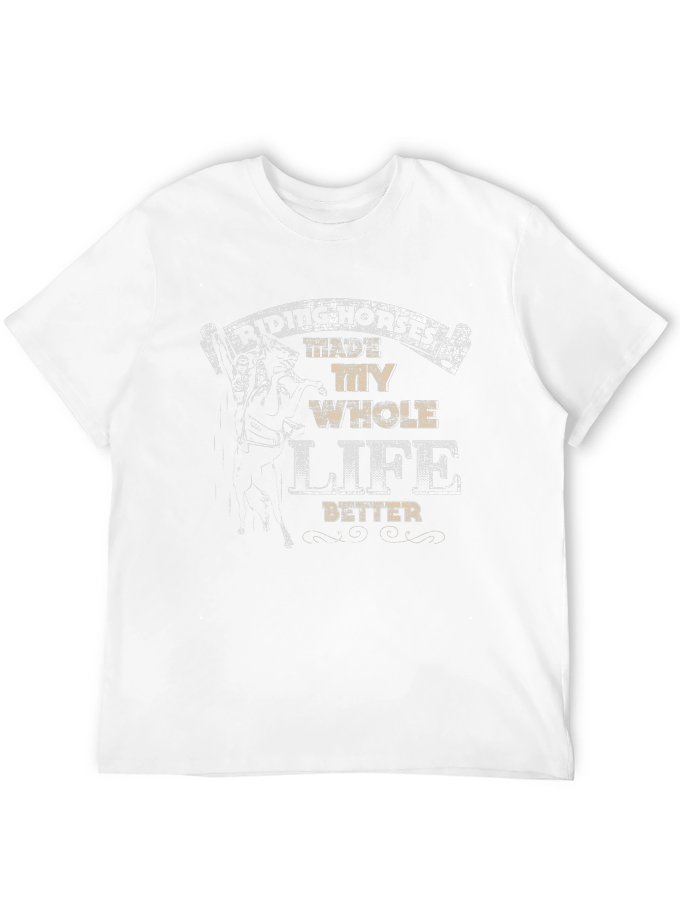 Black Riding Horses Life T-Shirt view 12