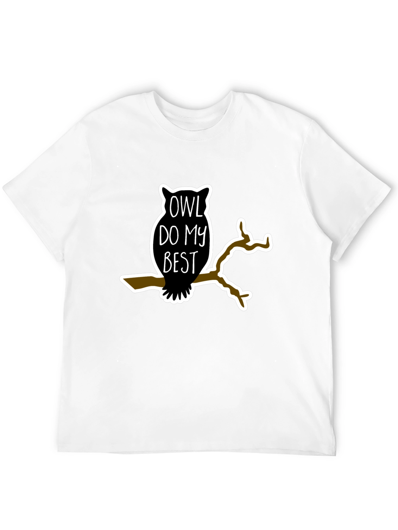 Black Owl Do My Best Black Graphic Tee view 12