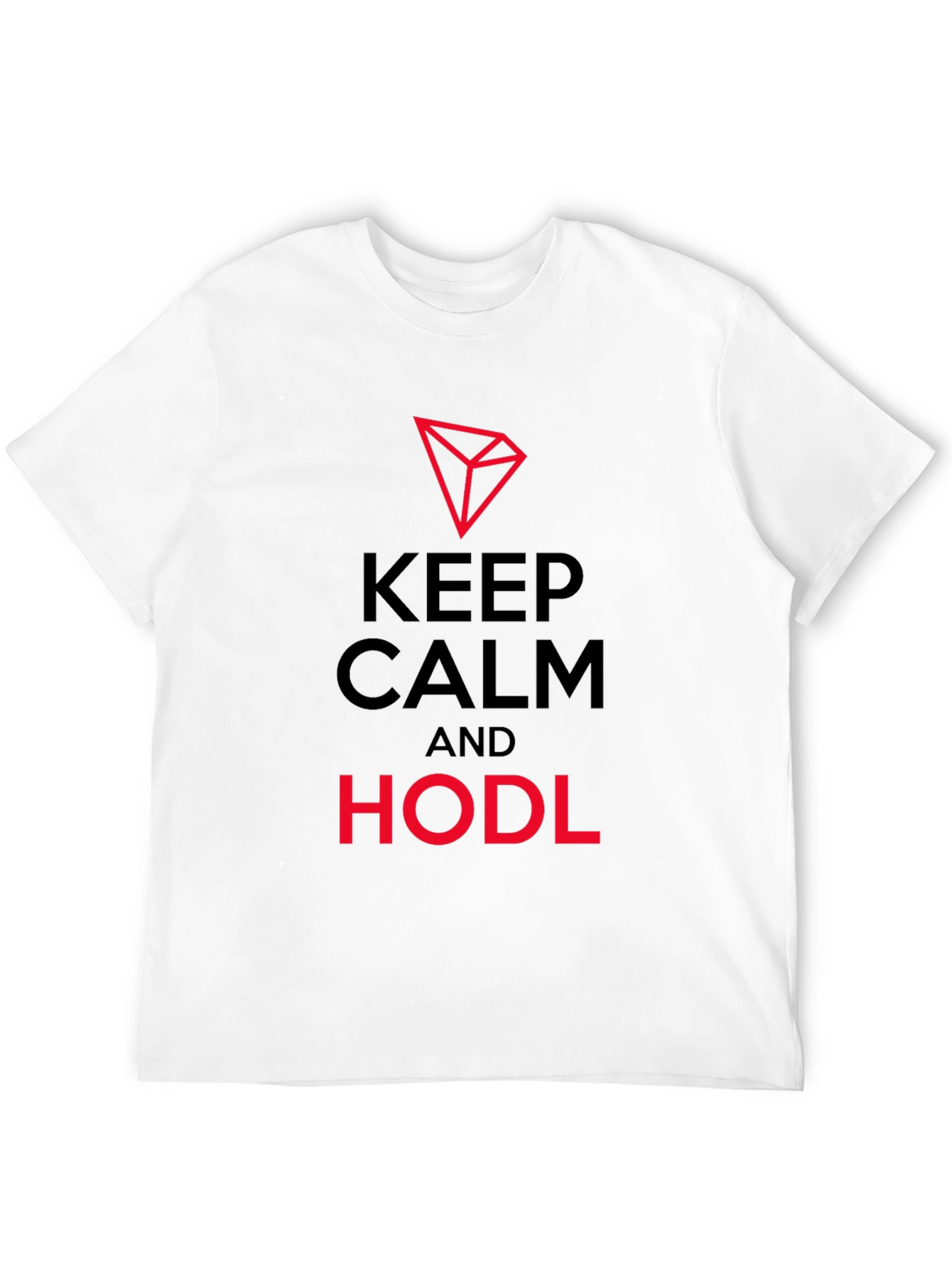 Keep Calm & HODL Black T-Shirt - Crypto Investor - 12