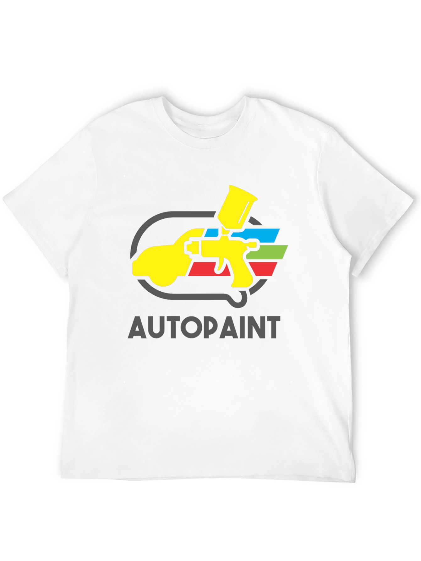 Black Autopaint Graphic Tee - Painter's Shirt view 12