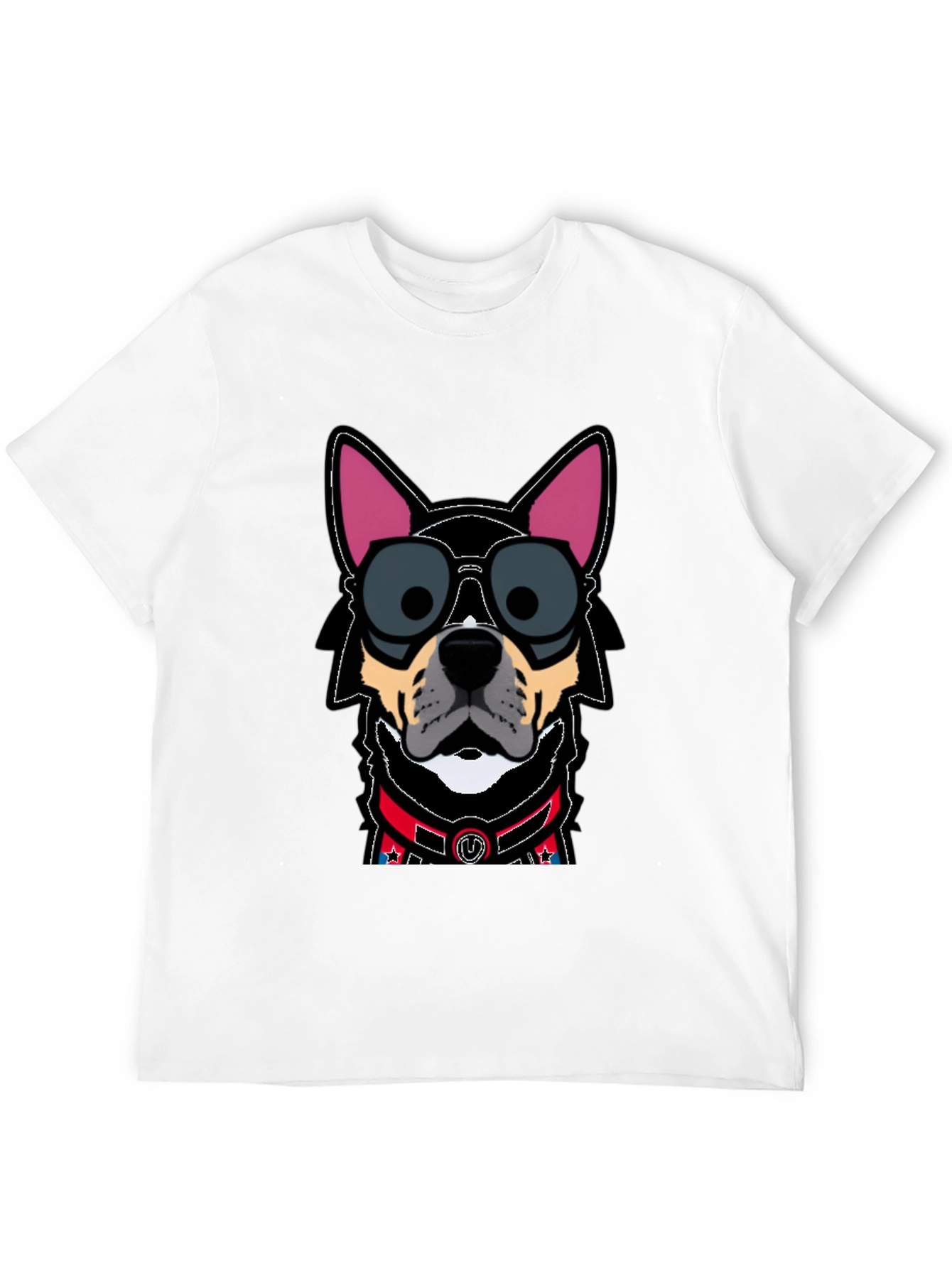 Black Dog in Sunglasses T-Shirt - Cool Canine Design view 12