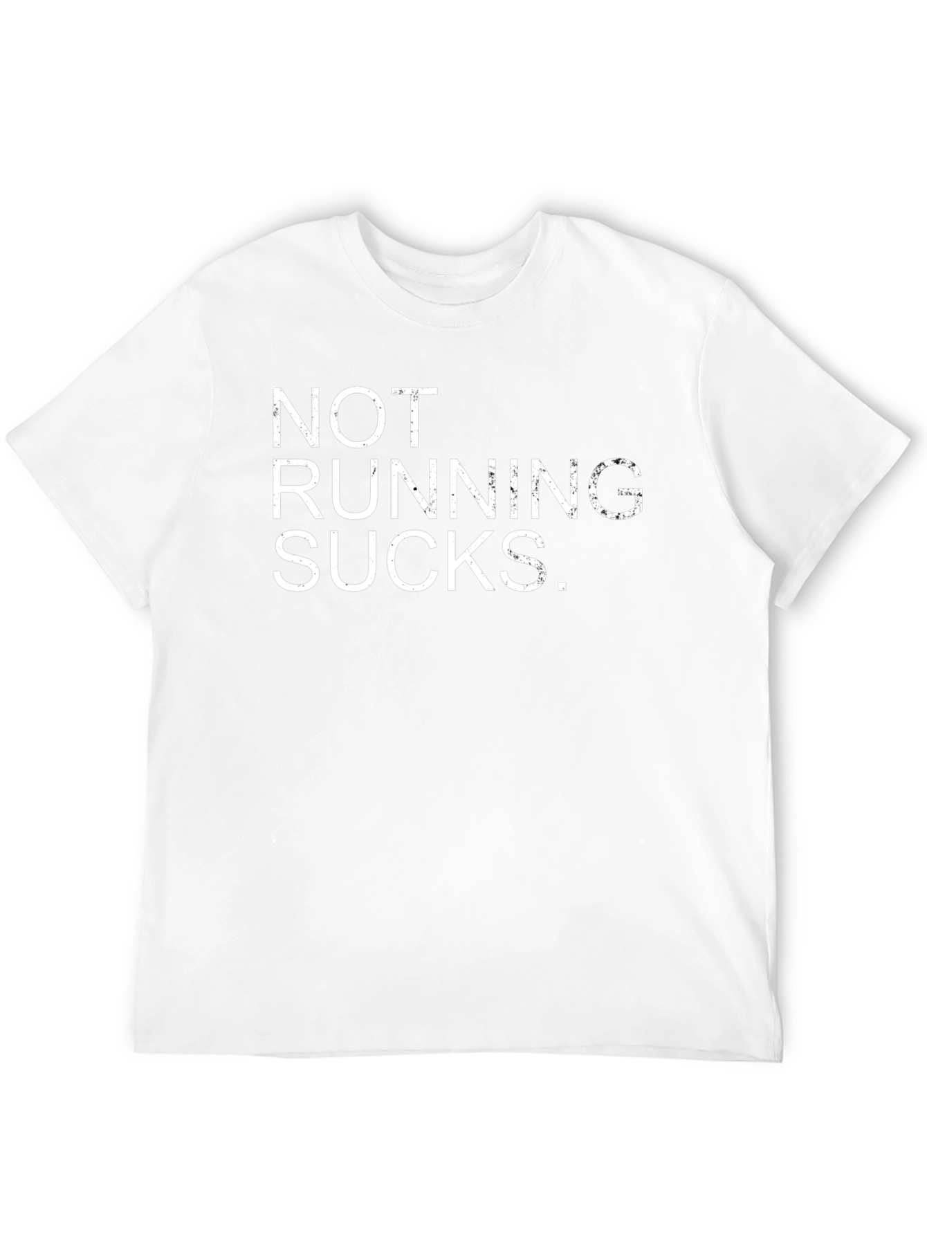 Black Funny Running T-Shirt - Not Running Sucks view 12