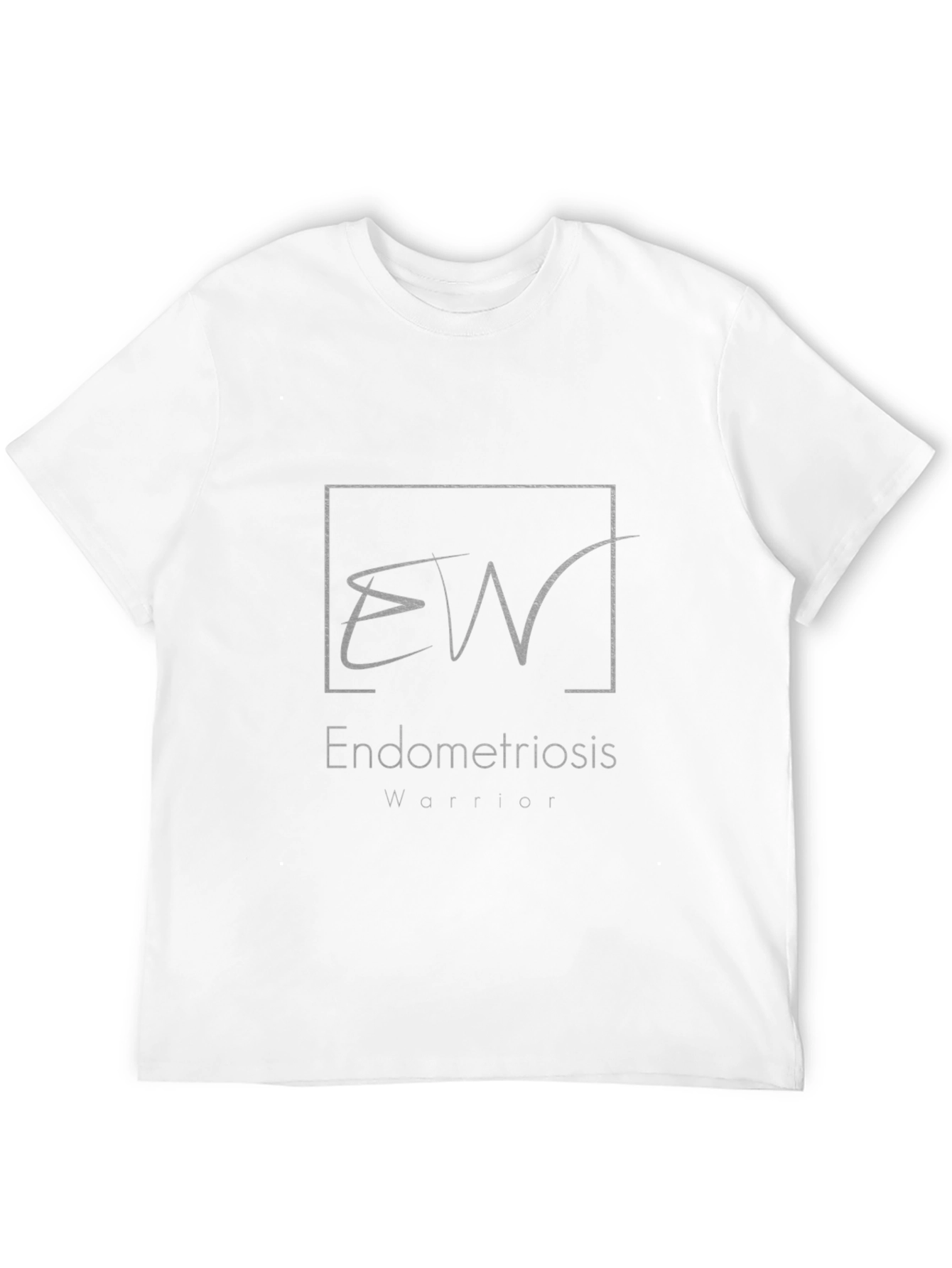 Black Endometriosis Warrior T-Shirt - Black Cotton Tee view 12