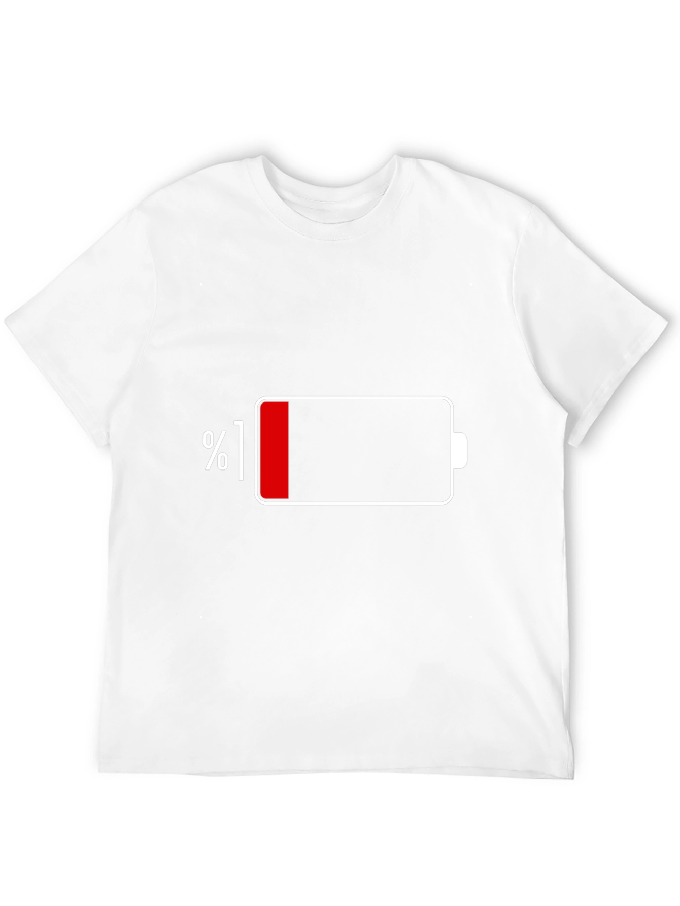 Black Low Battery Men's Graphic T-Shirt - Black view 12