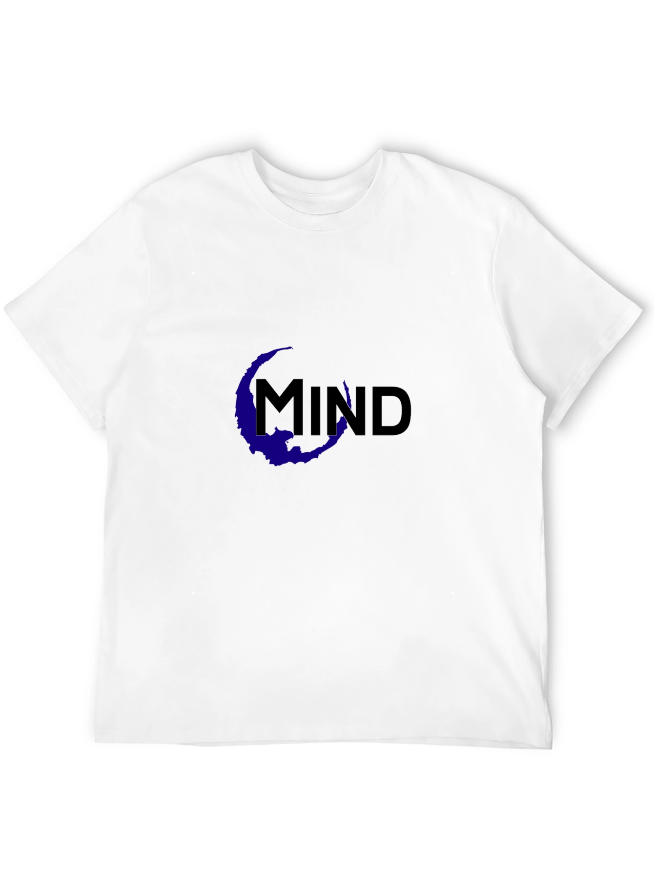 Black Mind Graphic Print Black Tee view 12