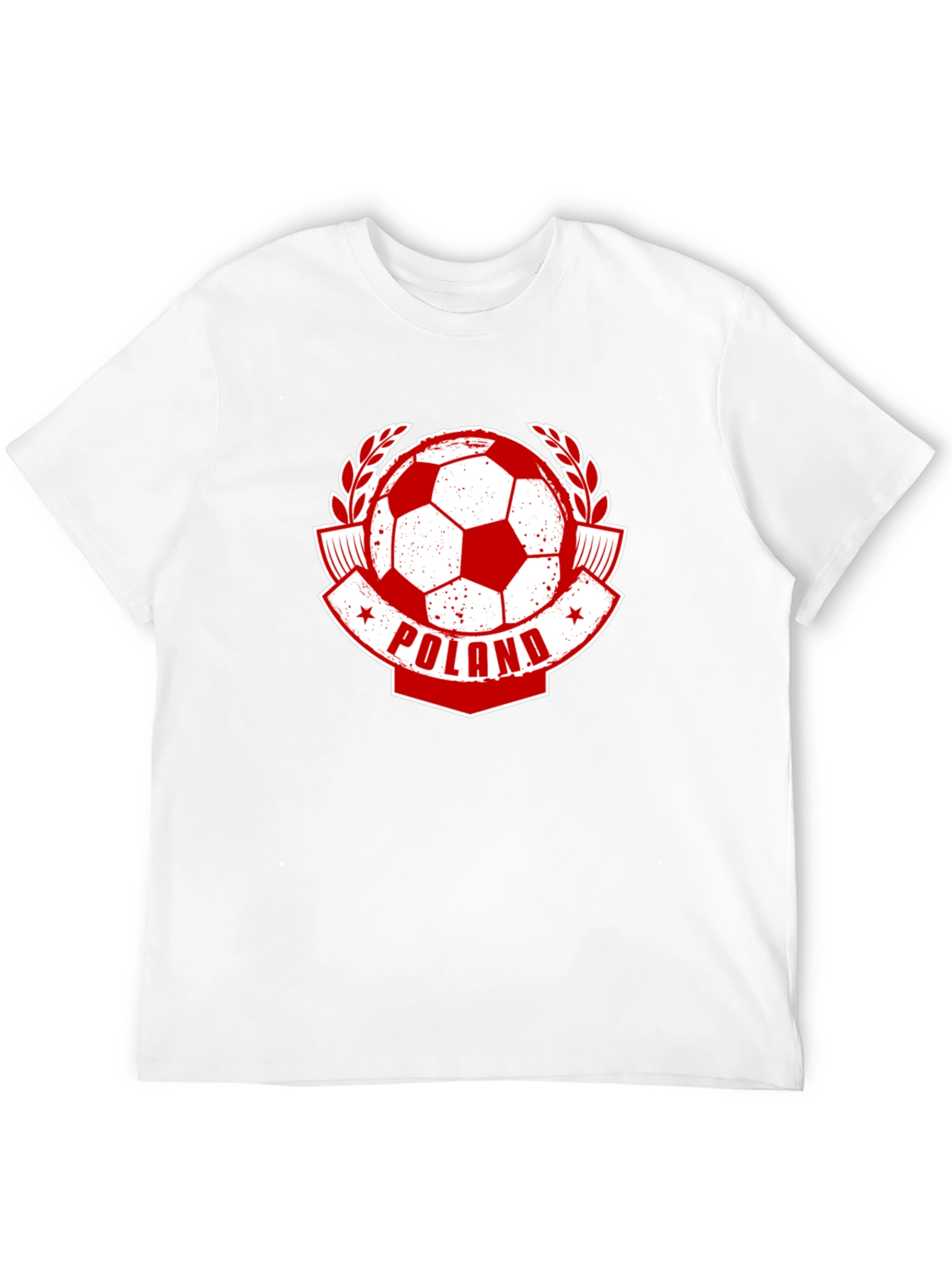 Black Poland Soccer T-Shirt - Red & White Football Fan Tee view 12