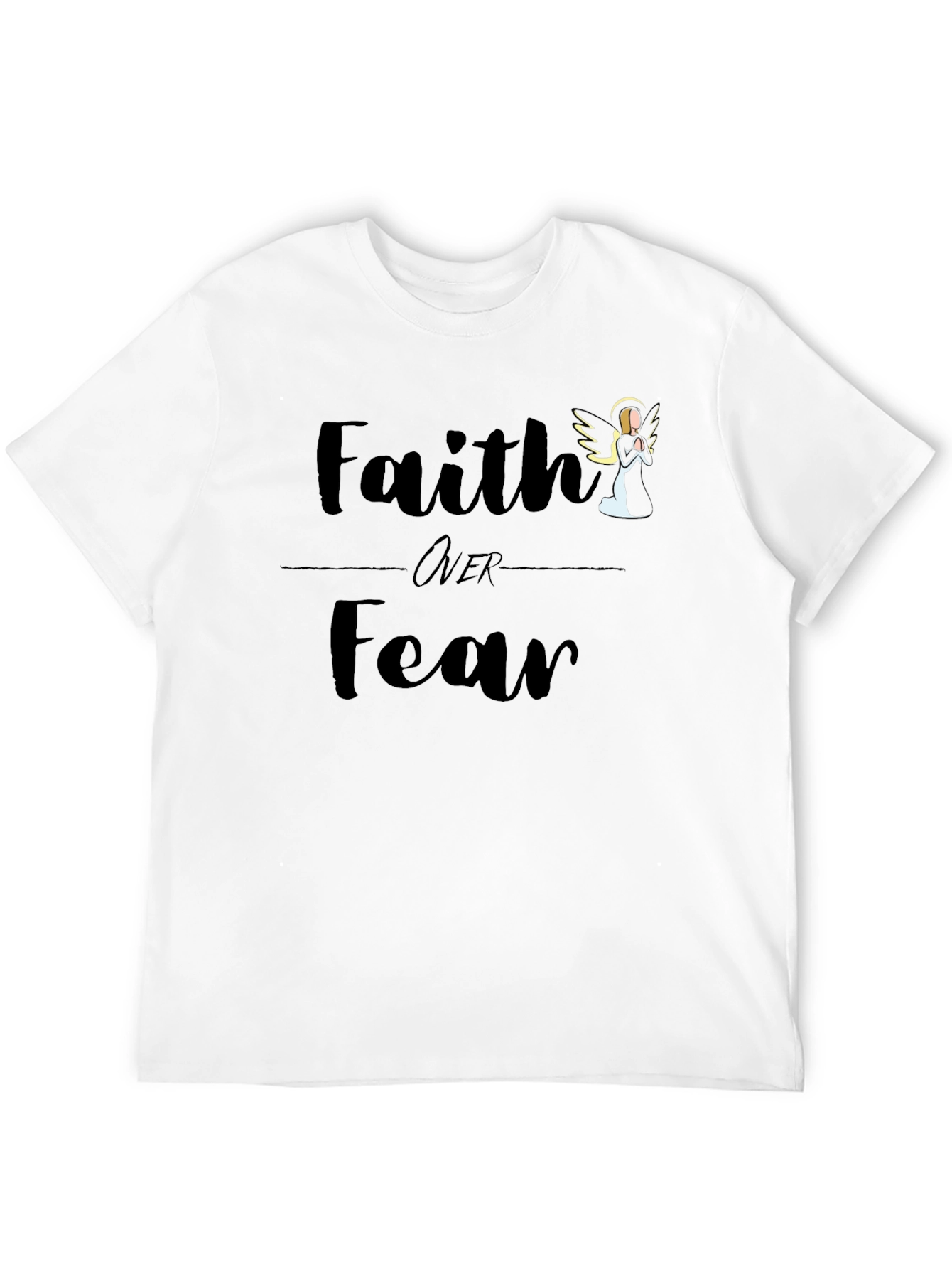 Black Faith Over Fear Graphic Tee view 12