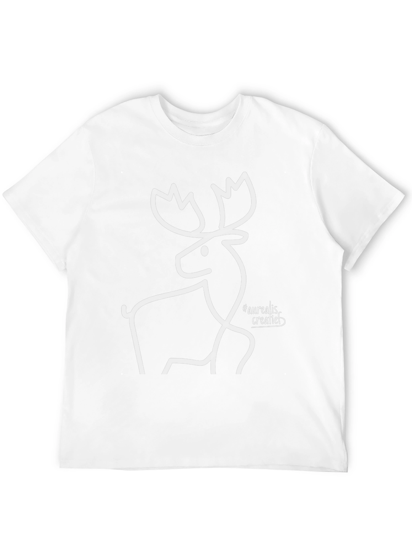 Black Minimalist Moose T-Shirt - Stylish Graphic Tee view 12