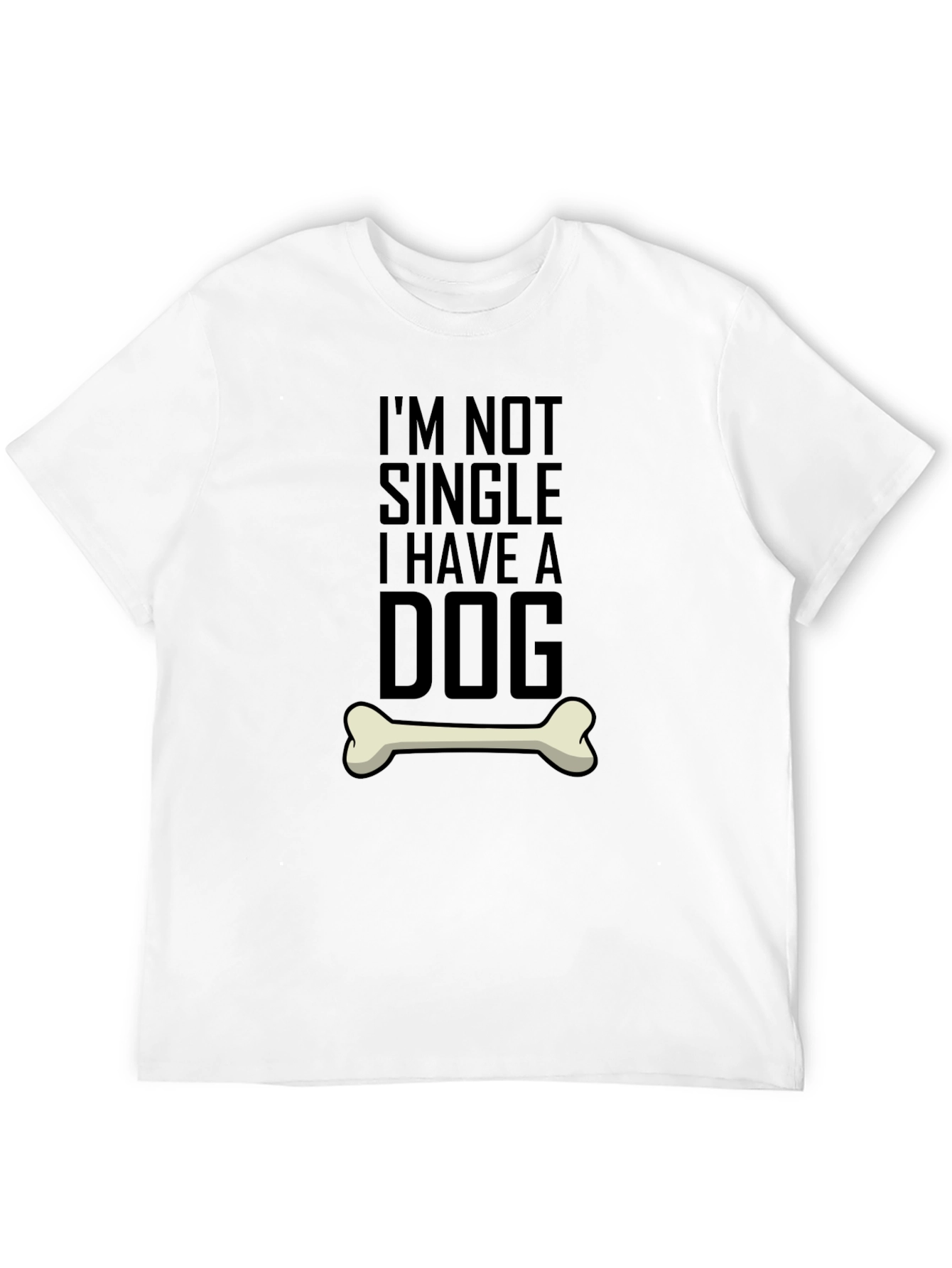 Black Dog Lover T-Shirt - I'm Not Single, I Have a Dog! view 12