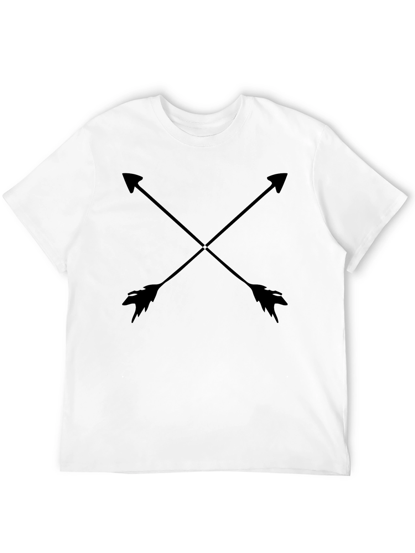 Black Men's Black Arrow Graphic Tee - Casual Style view 12