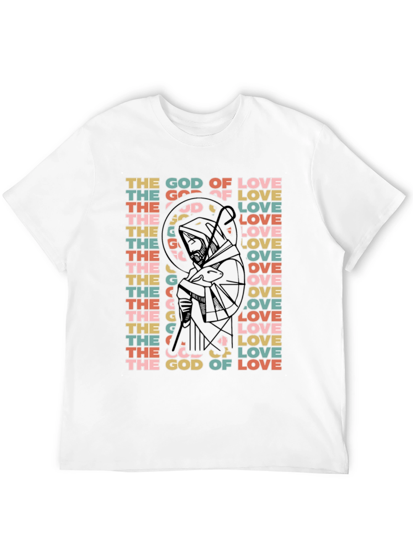 Black God of Love Graphic T-Shirt view 12