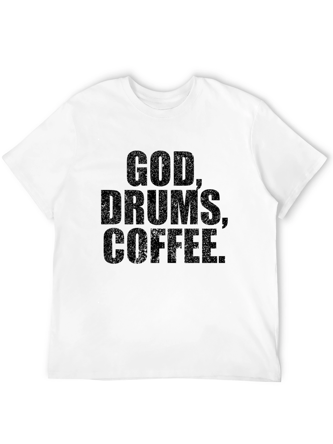 Black God Drums Coffee Black Graphic Tee view 12