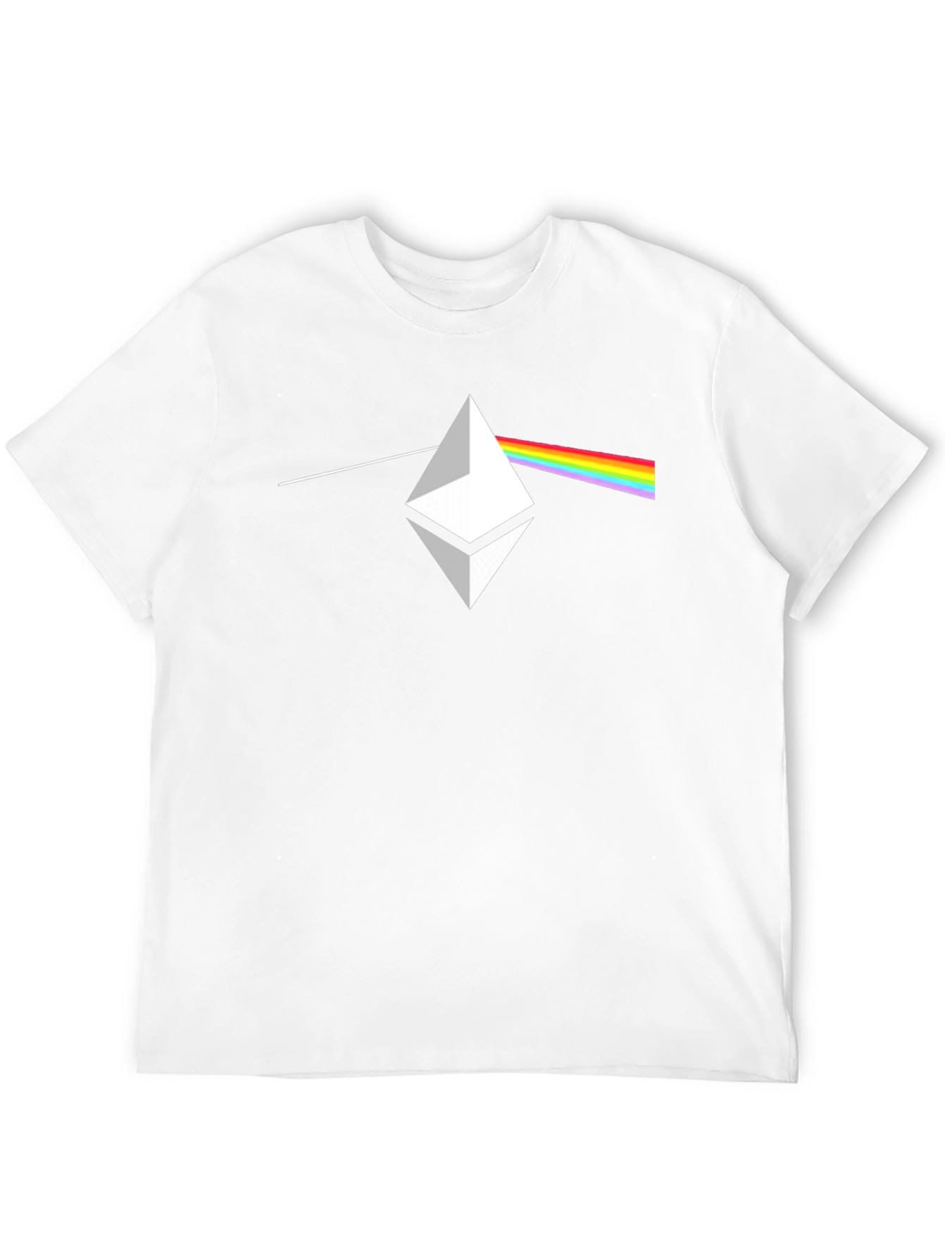 Black Ethereum Prism Black T-Shirt view 12