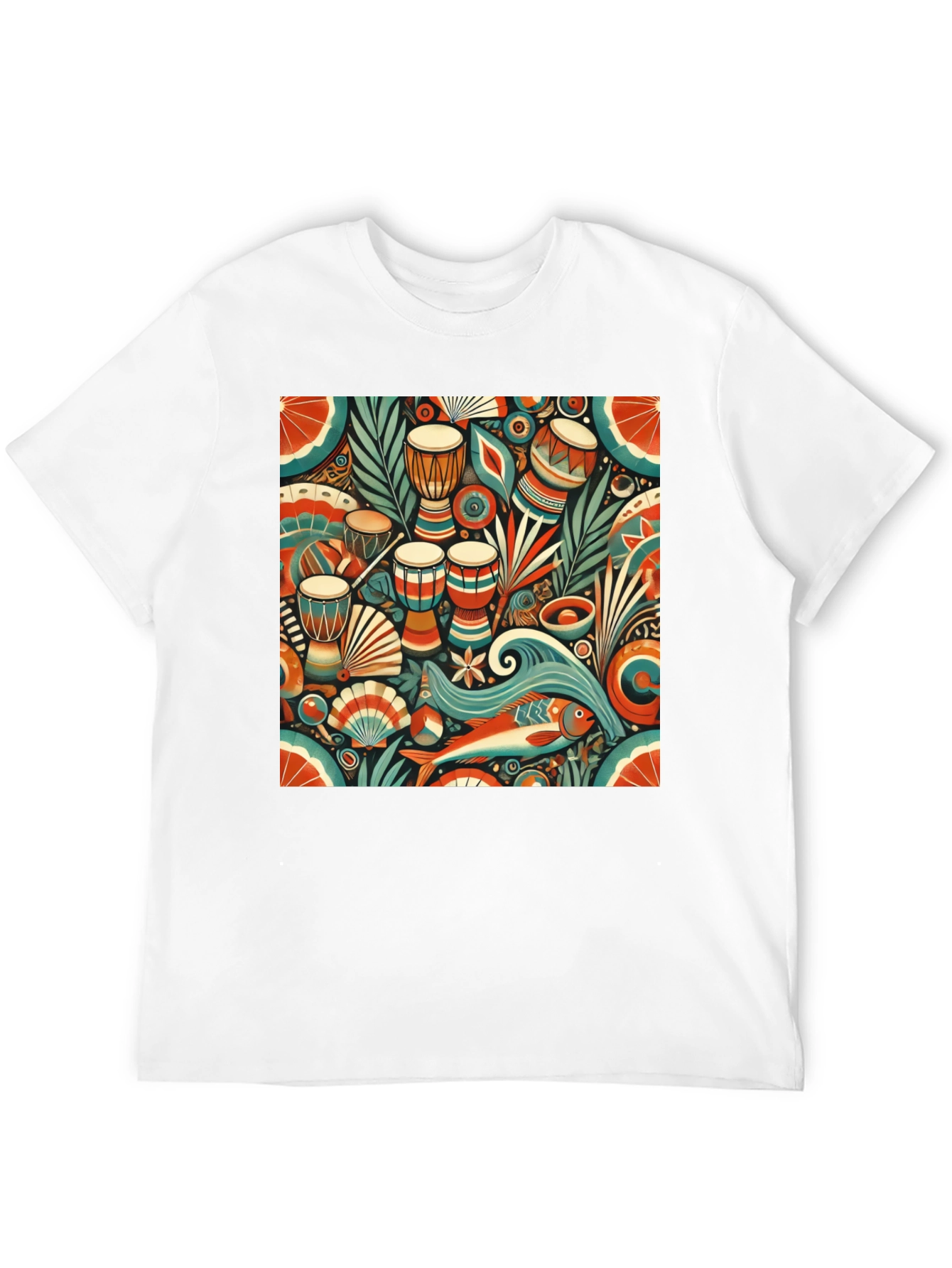 Black African Rhythm Graphic Tee - Unique Design view 12