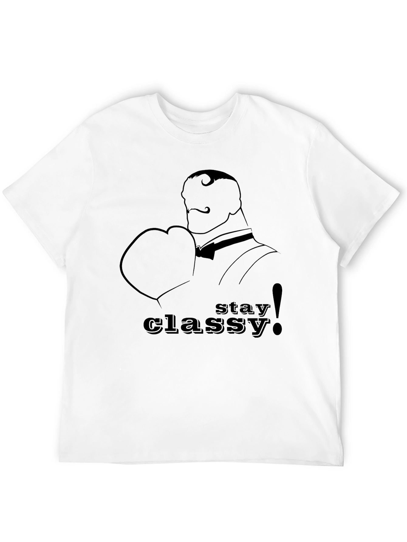 Black Stay Classy Black T-Shirt view 12