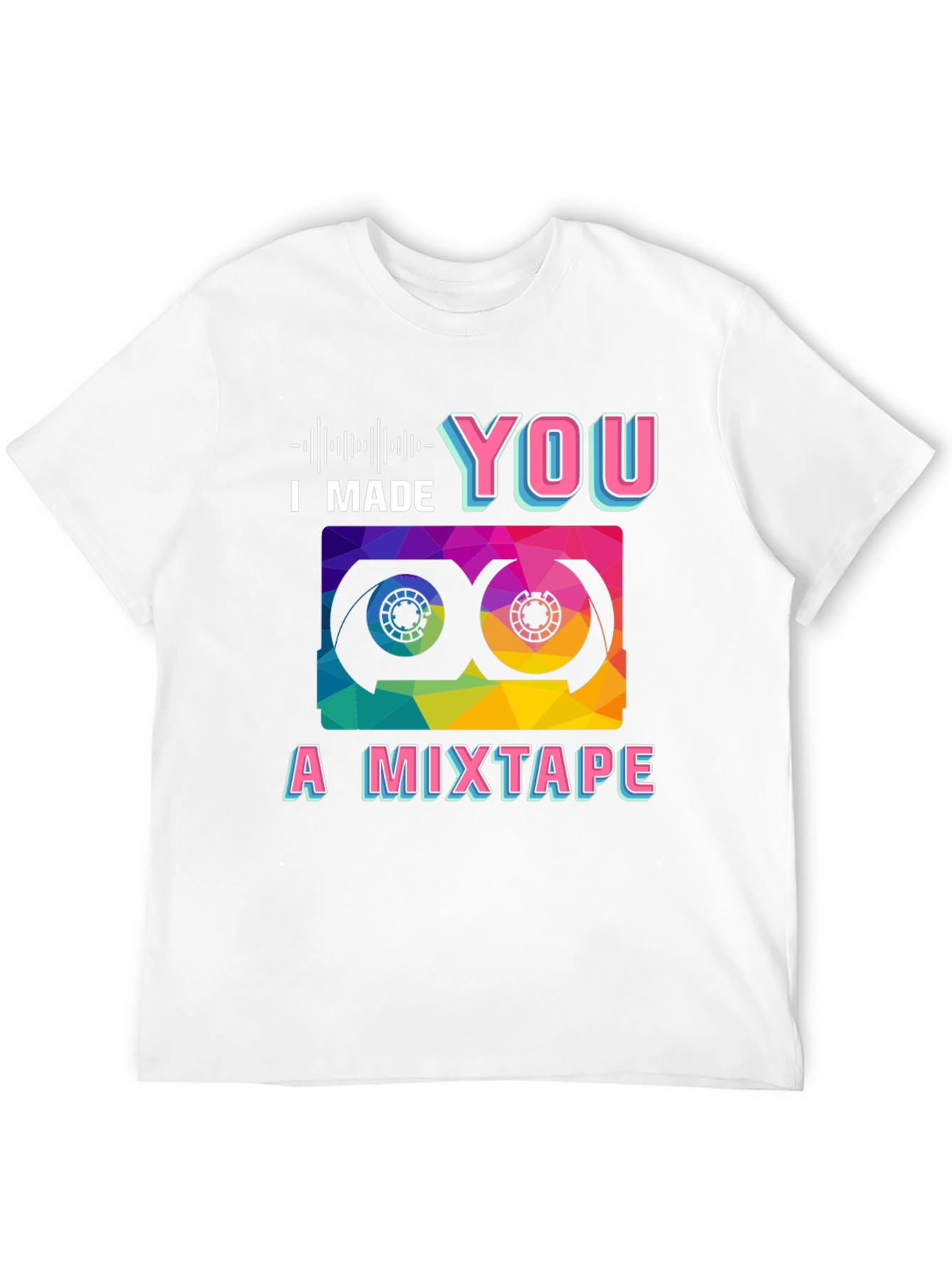 Black I Made You a Mixtape Graphic T-Shirt view 12