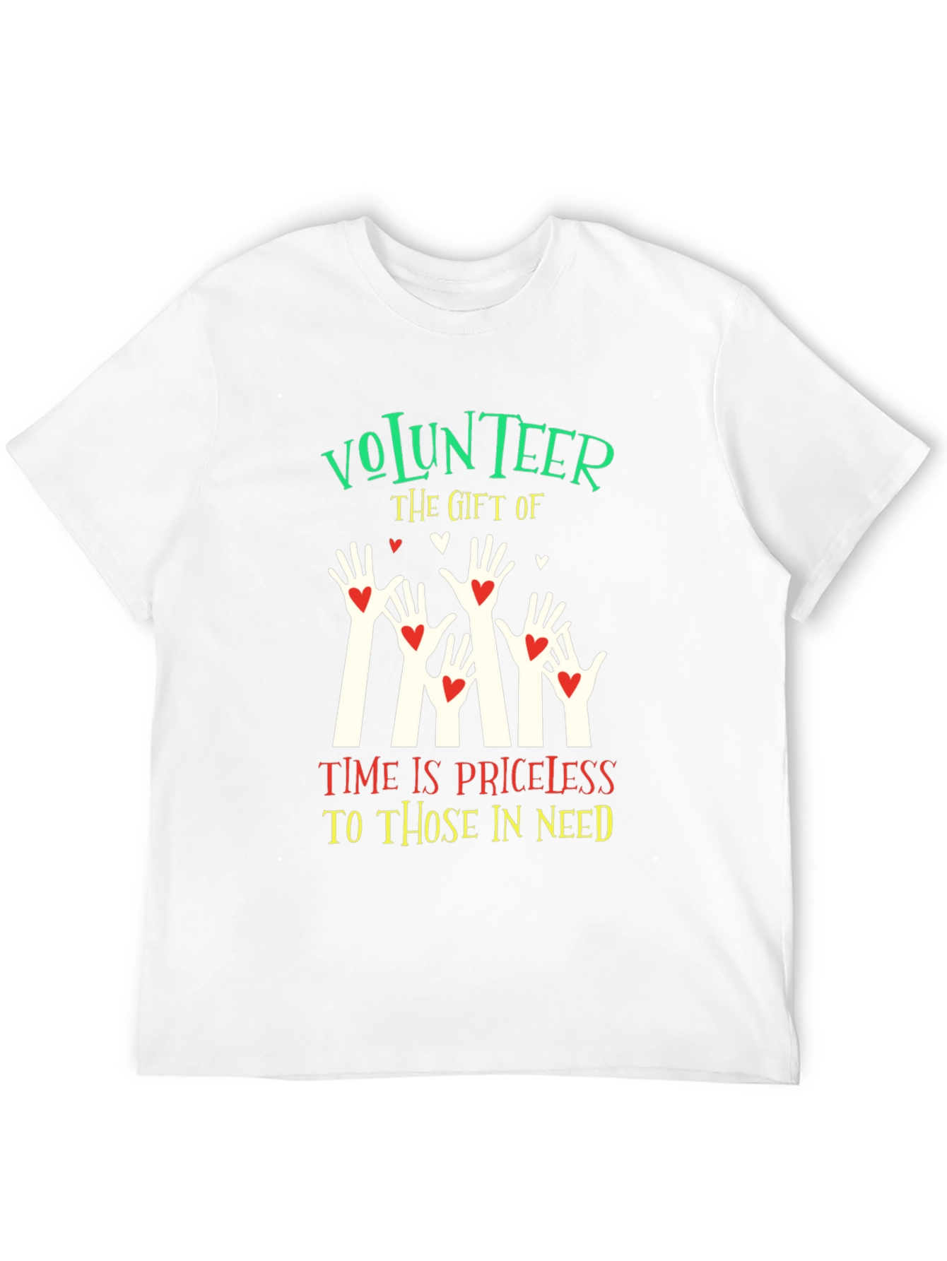 Black Volunteer T-Shirt - The Gift of Time is Priceless view 12