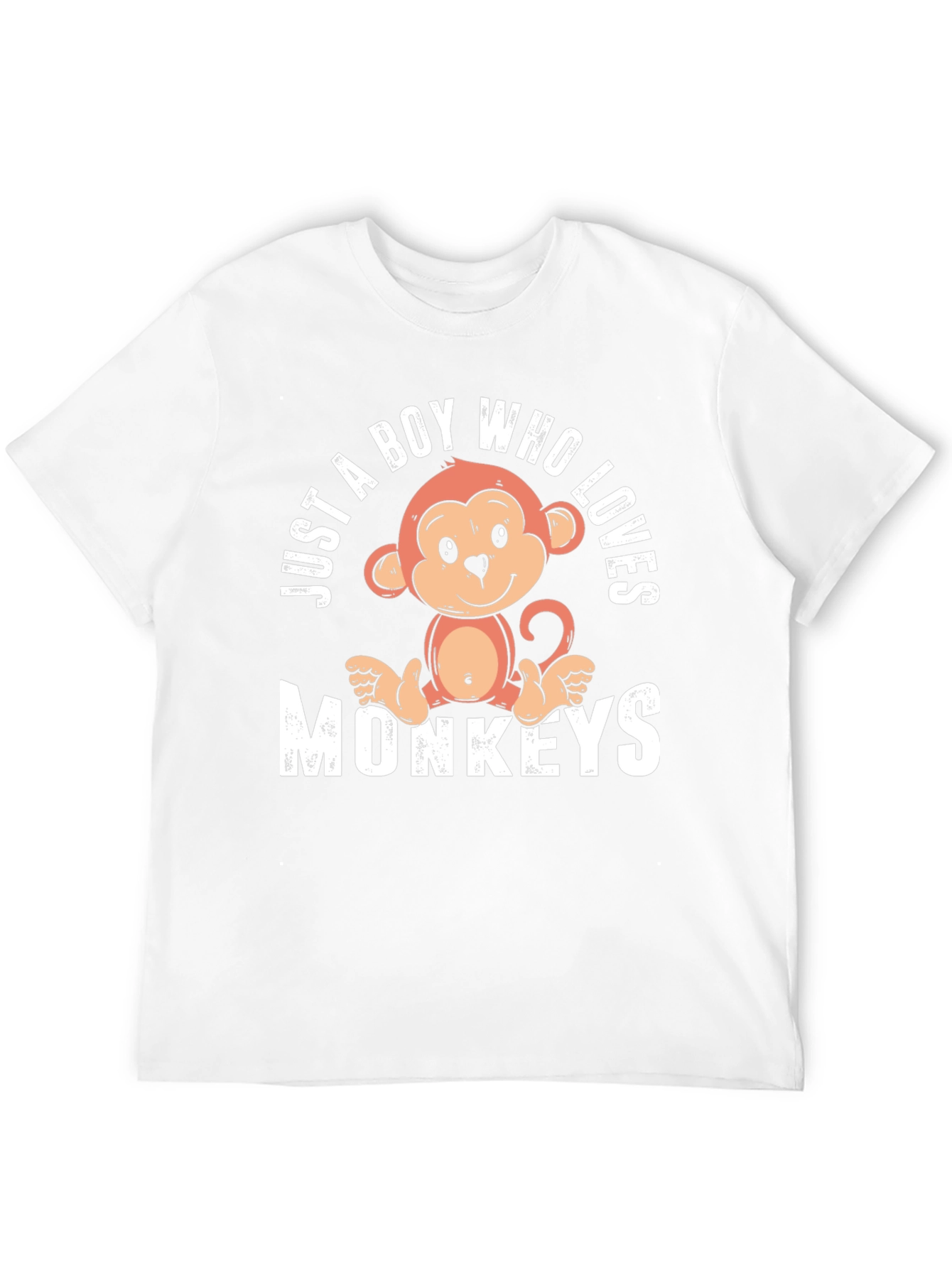 Black Boy's Monkey Lover T-Shirt - Just a Boy Who Loves Monkeys view 12