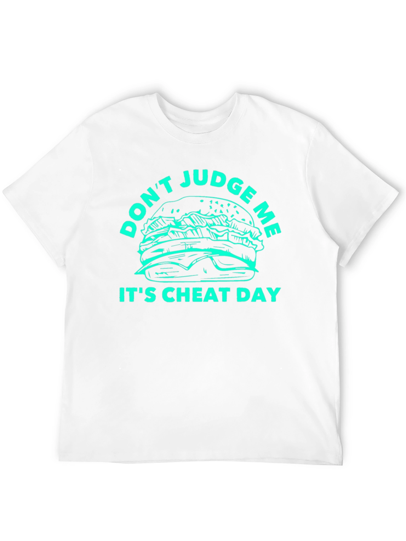 Black Don't Judge Me It's Cheat Day Graphic T-Shirt view 12