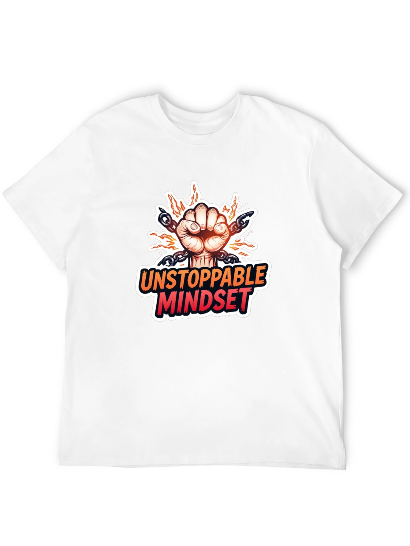 Black Unstoppable Mindset Graphic T-Shirt view 12