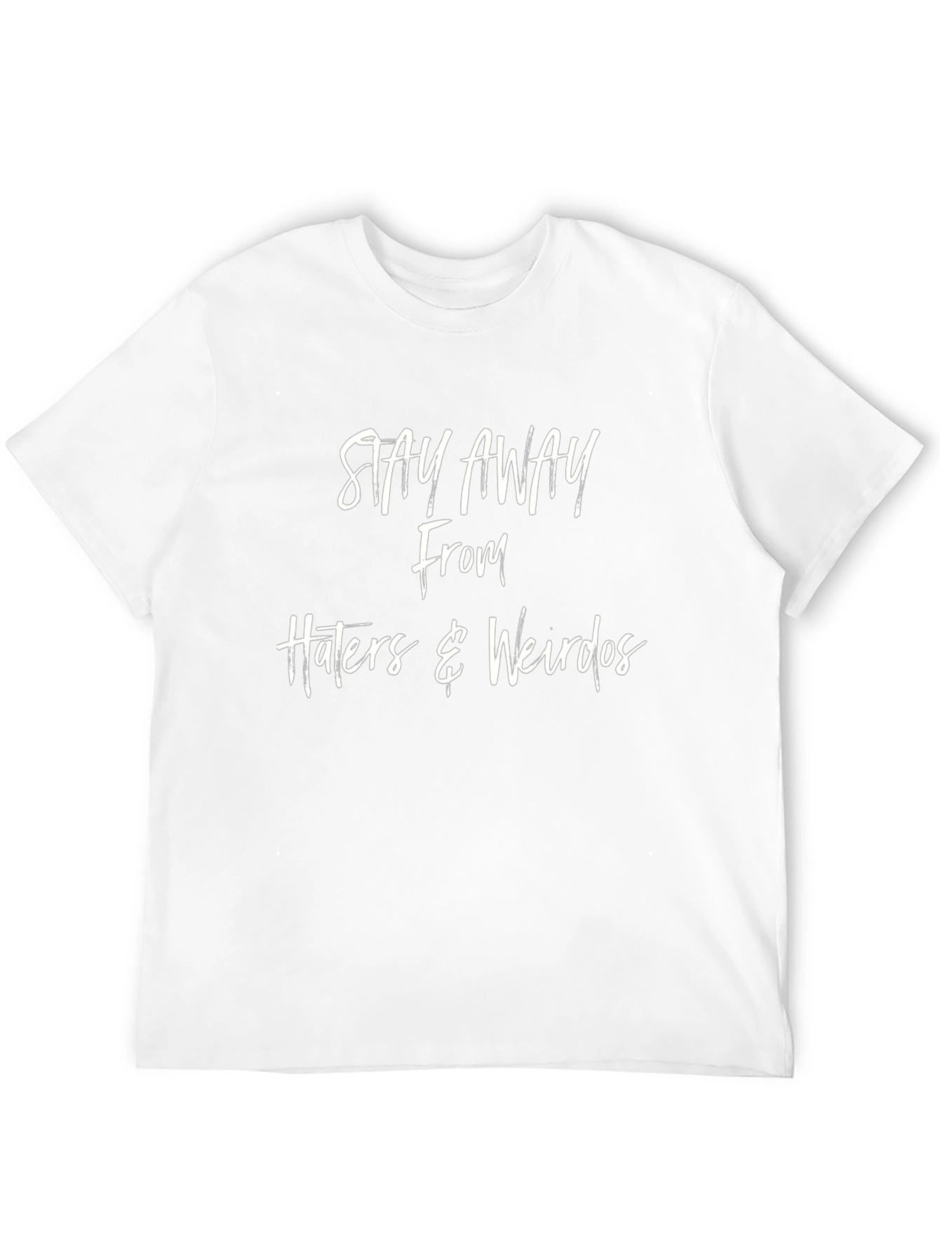 Black Stay Away T-Shirt - Haters & Weirdos Graphic Tee view 12