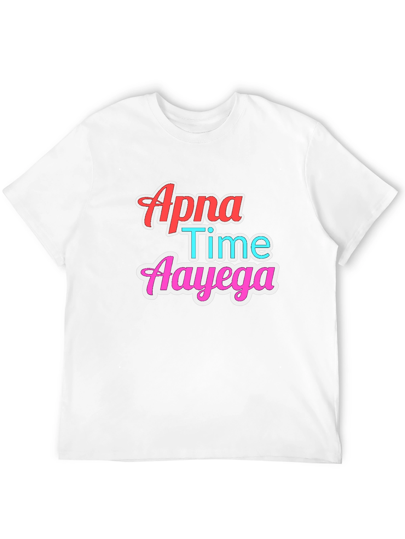 Black Apna Time Aayega Graphic T-Shirt view 12