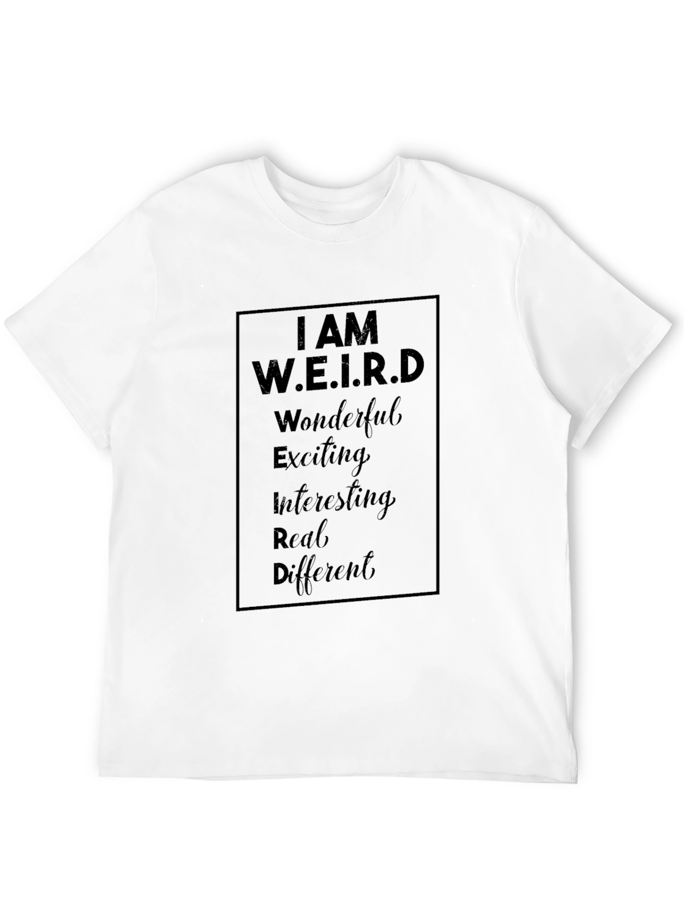Black I AM W.E.I.R.D. Black Graphic T-Shirt view 12