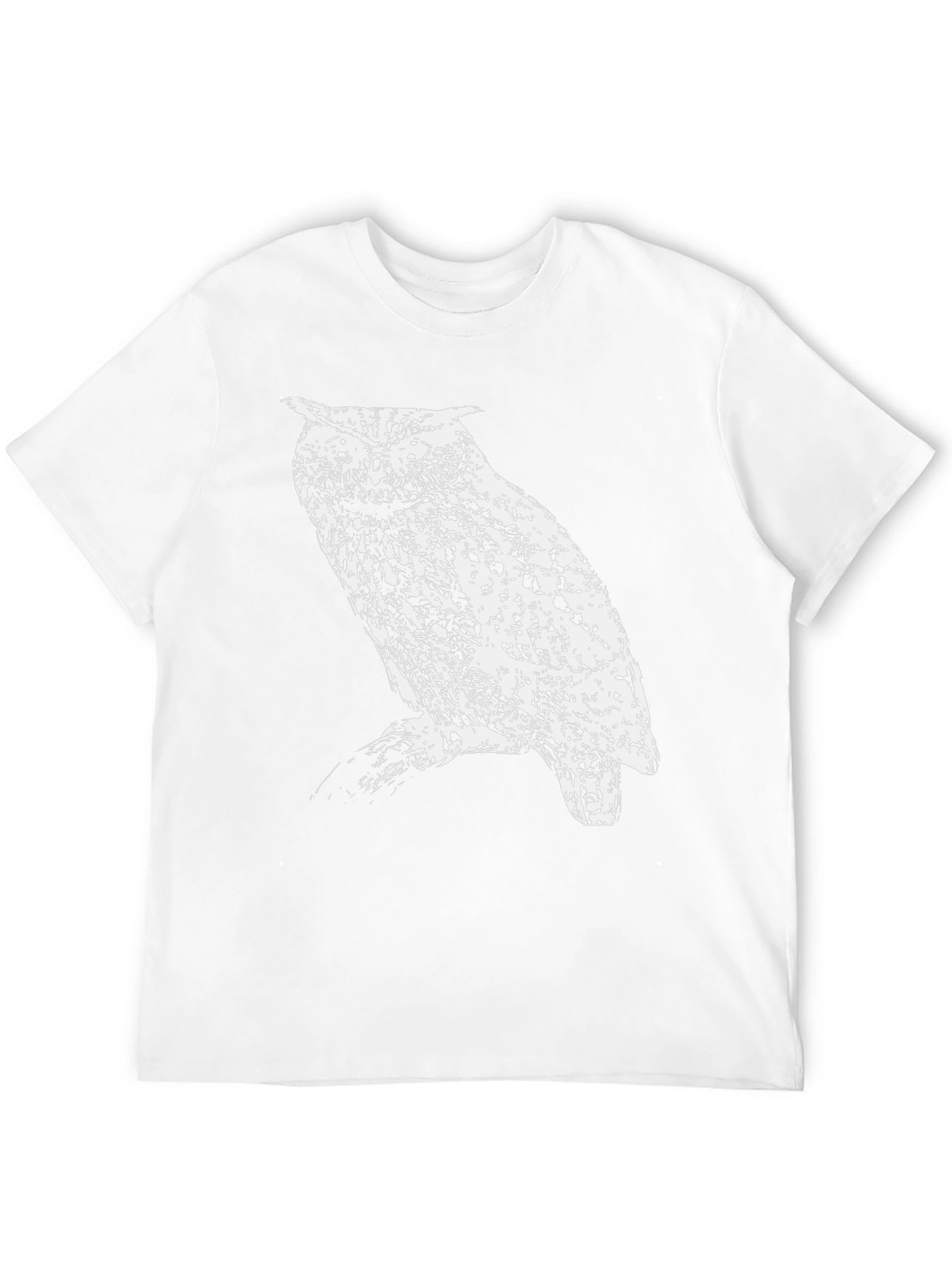 Black Owl Graphic Black T-Shirt view 12