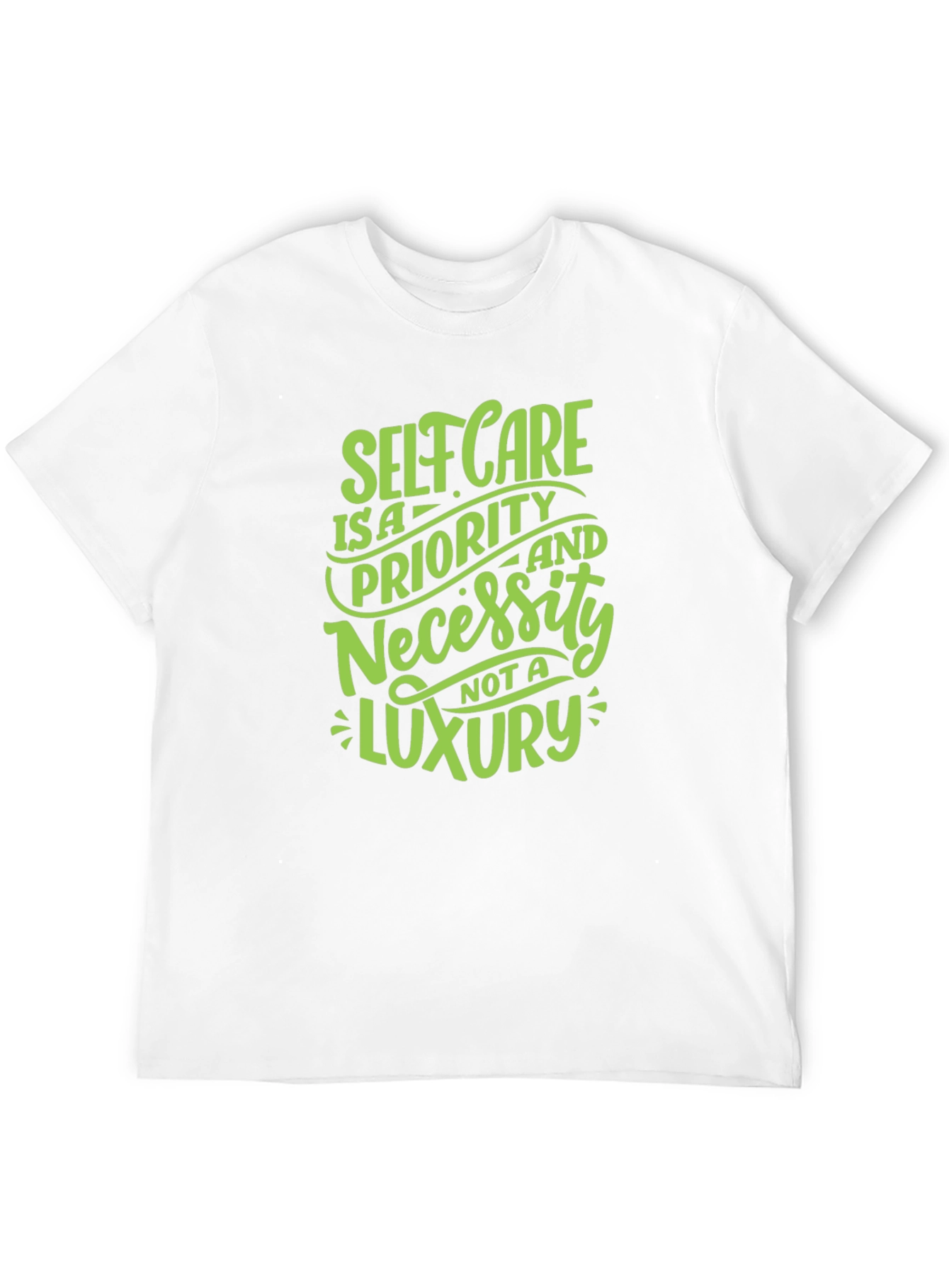 Black Self Care T-Shirt: Priority Not Luxury view 12