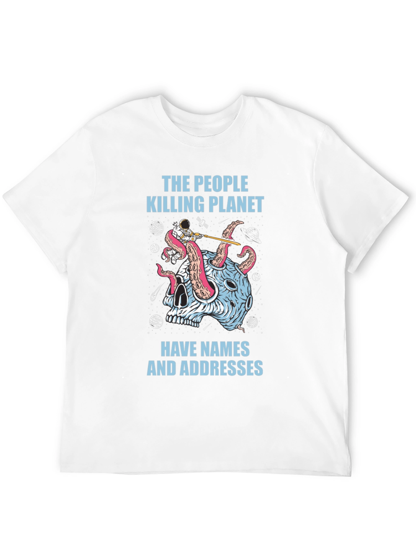 Black Planet Killer Graphic Tee - Earth Day Awareness view 12