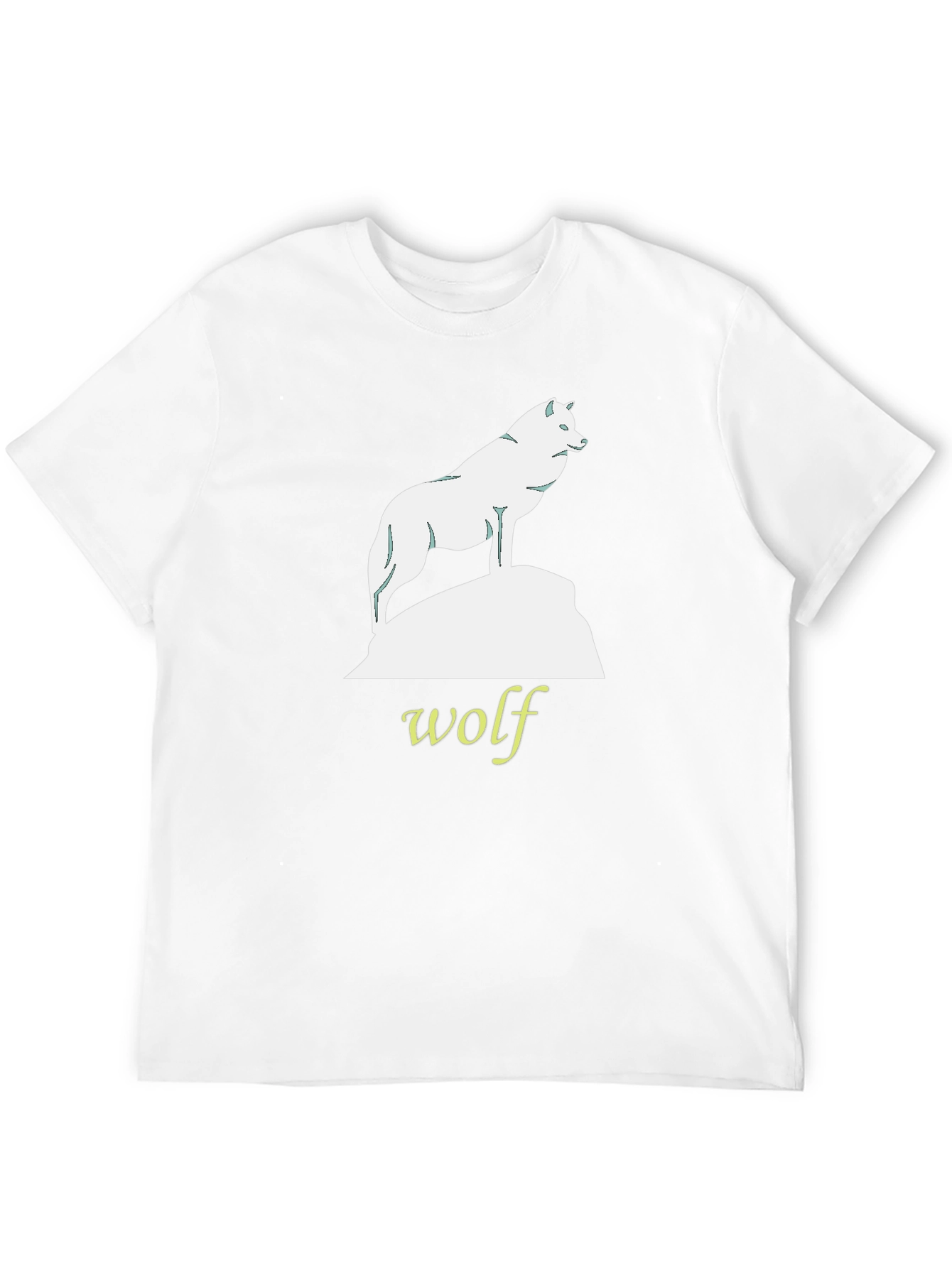 Black Wolf Graphic Tee - Black Cotton T-Shirt view 12