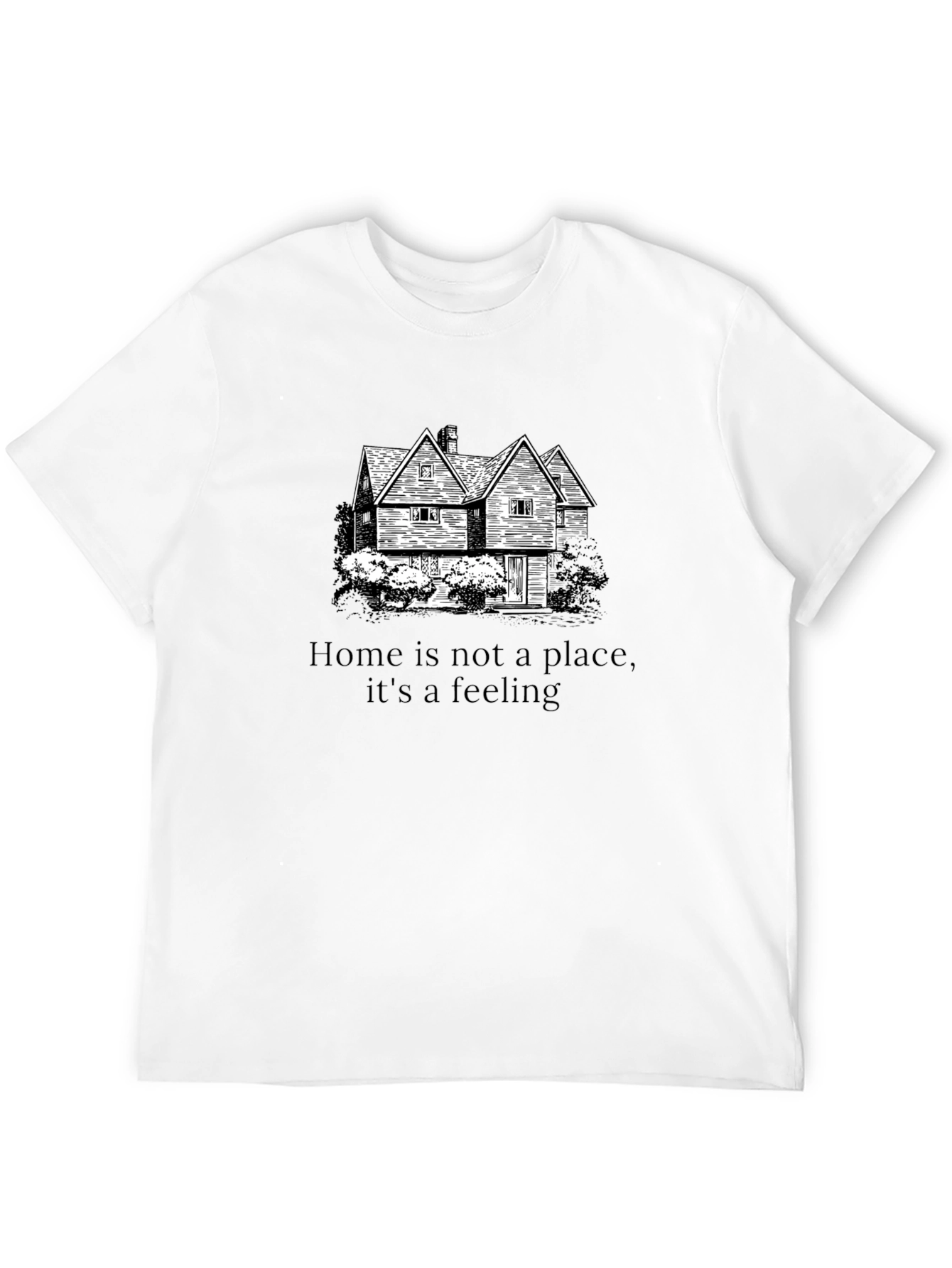 Black Home is a Feeling Black Graphic Tee view 12