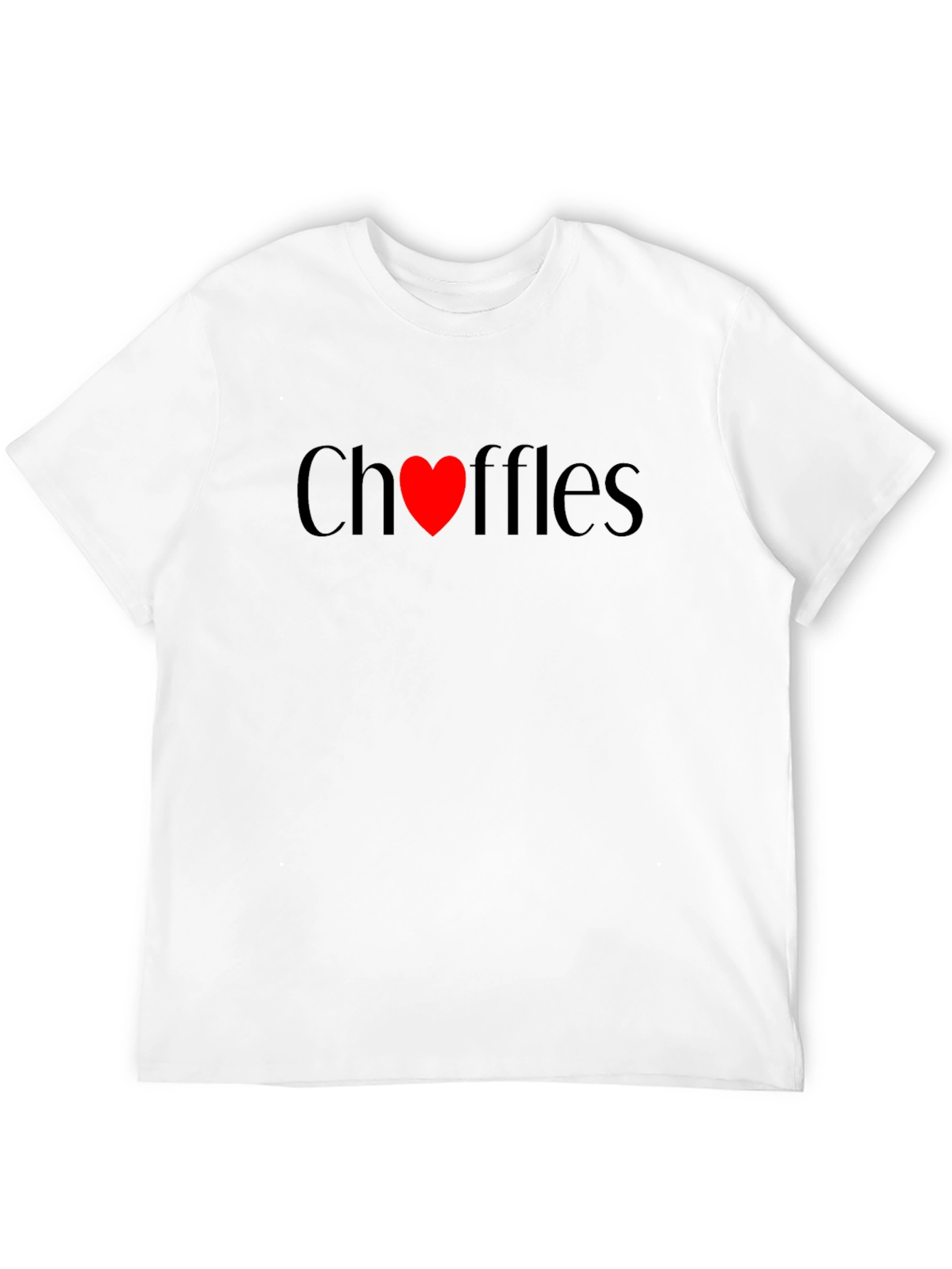 Black Choffles Love Heart Black Tee - Unisex view 12