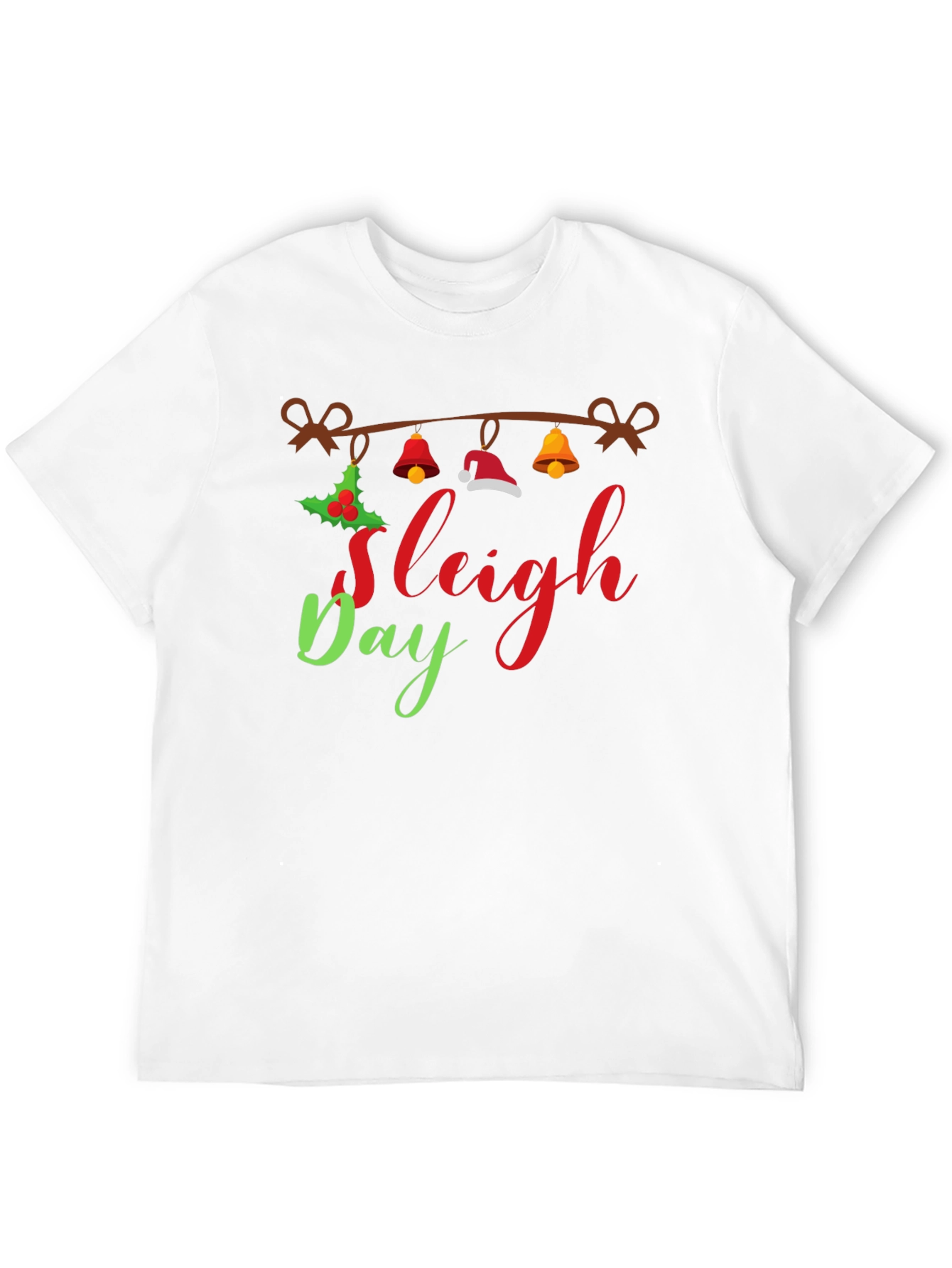Black Sleigh Day Holiday T-Shirt view 12