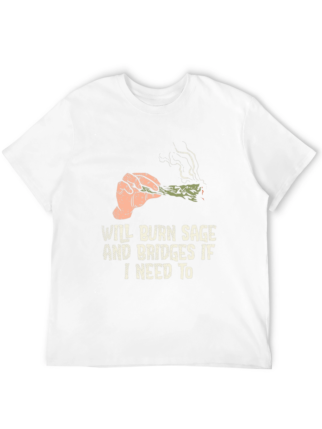 Black Burn Sage Graphic Tee - Humor T-Shirt view 12