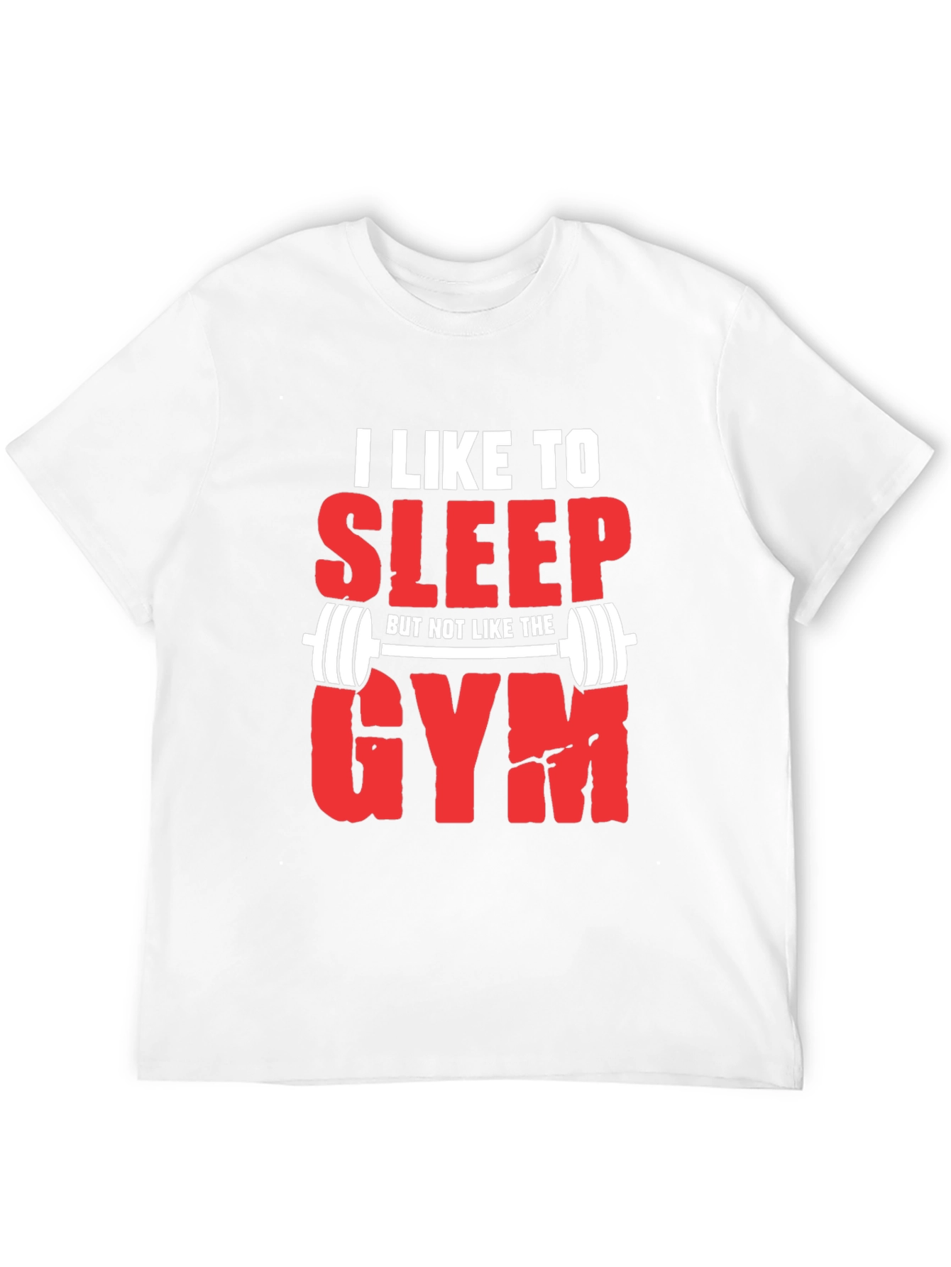 Black Funny Gym Hater T-Shirt: I Like to Sleep view 12
