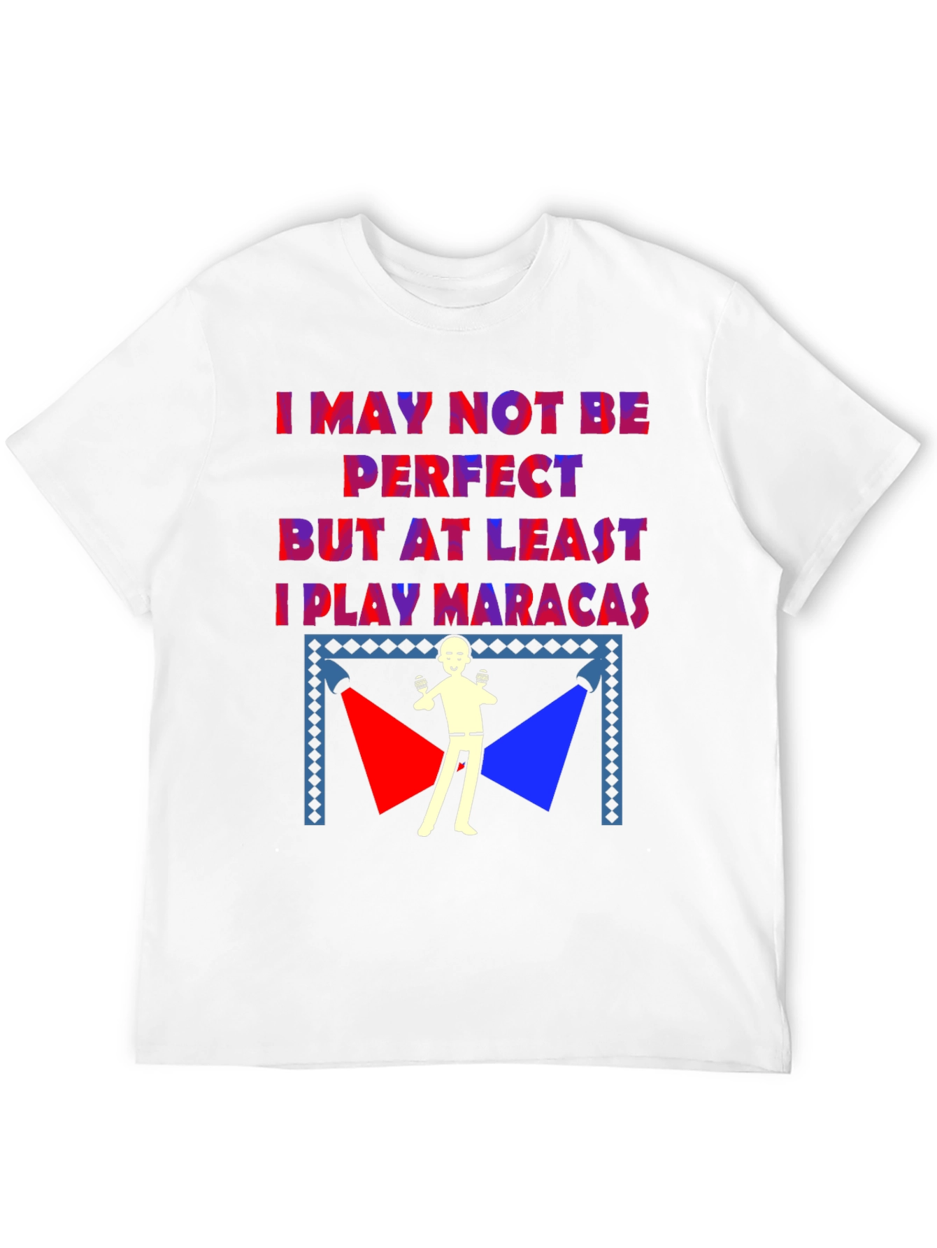 Black Funny Maraca Player T-Shirt view 12