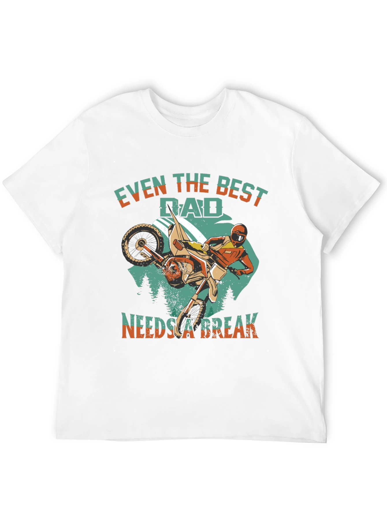 Black Best Dad Needs a Break T-Shirt view 12