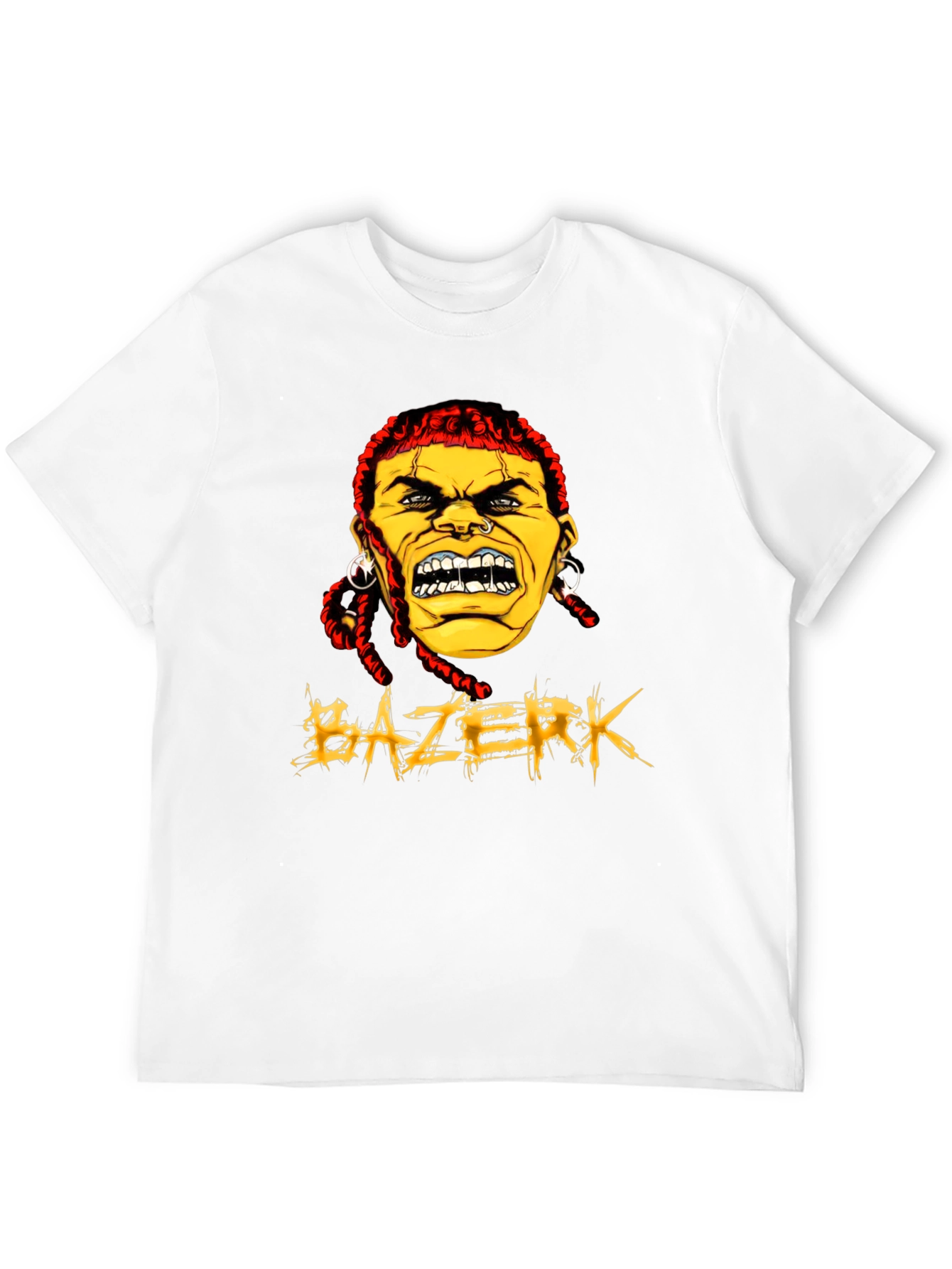 Black BAZERK Graphic Tee - Men's Black Crew Neck view 12